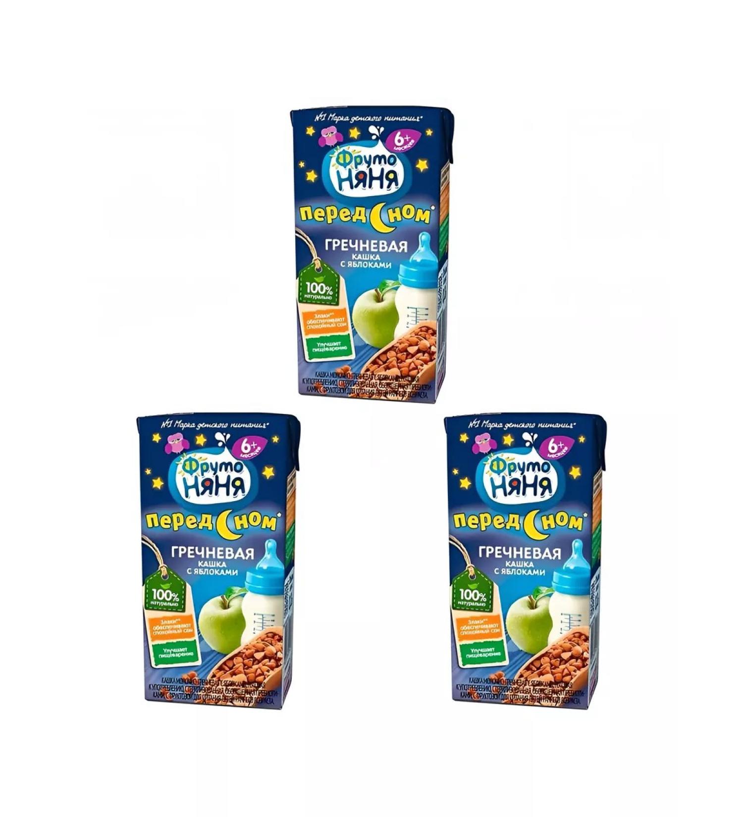 Frutonyanya Buckwheat porridge with apple 0.2 l 3 pcs - Buy Online on GoSupps.com