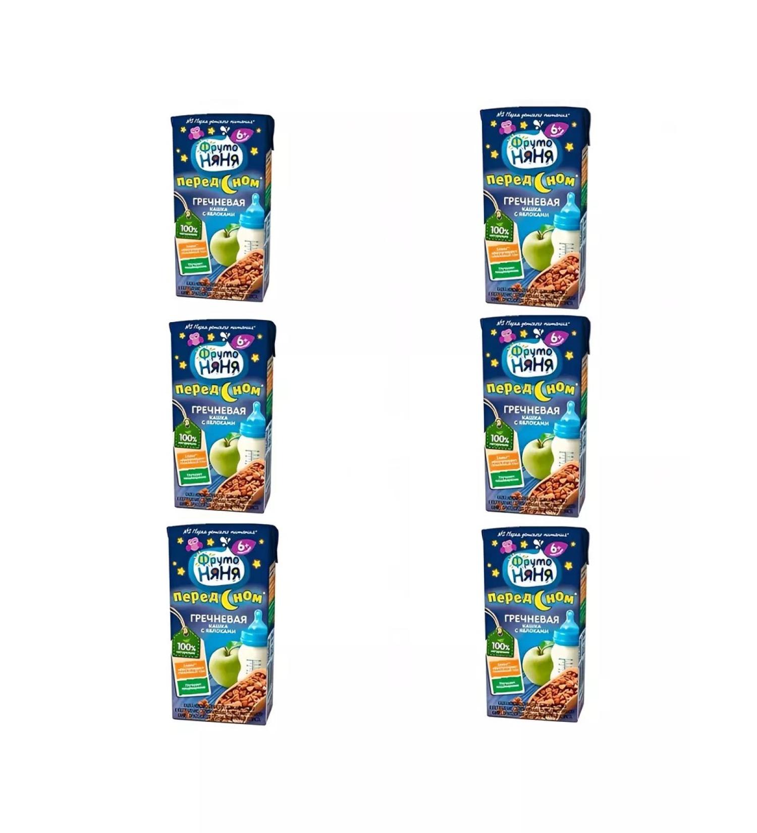 Frutonyanya Buckwheat porridge with apple 0.2 l 6 pcs - Buy Online on GoSupps.com