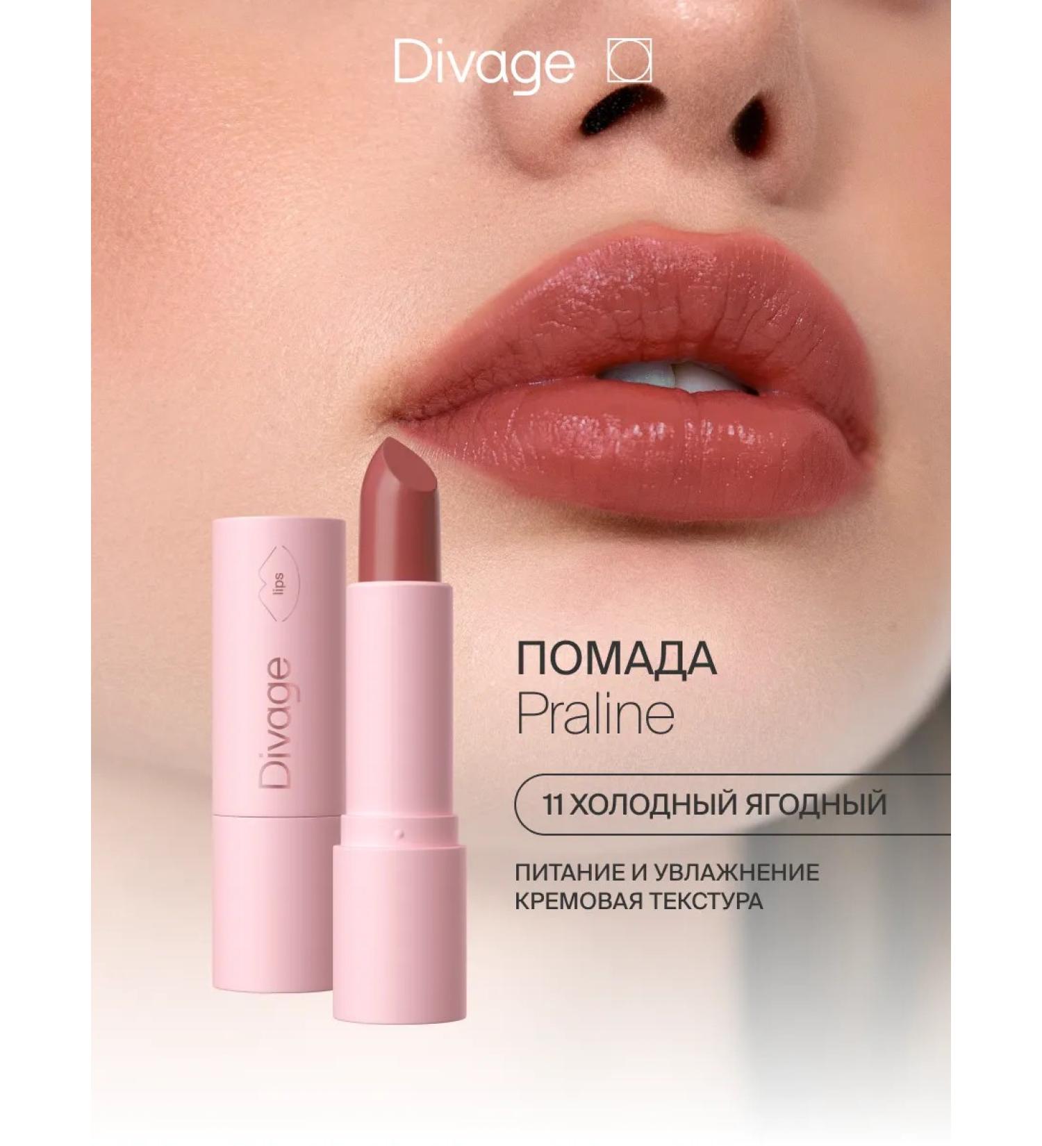DIVAGE Lipstick for lips cream praline tone 11 cold berry - Buy Online on GoSupps.com