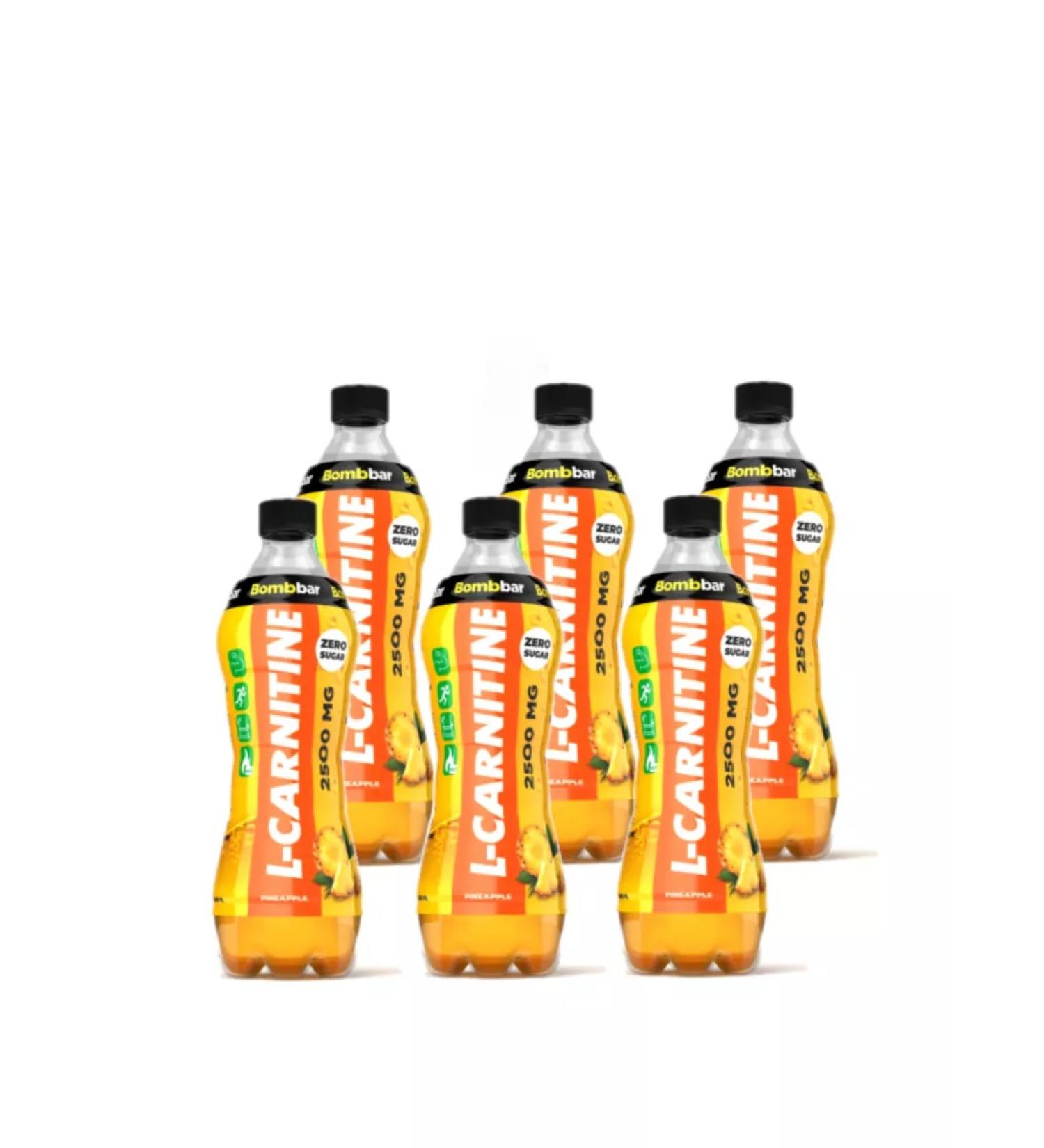 BombBar 6pcs L-carnitine 500ml orange drink