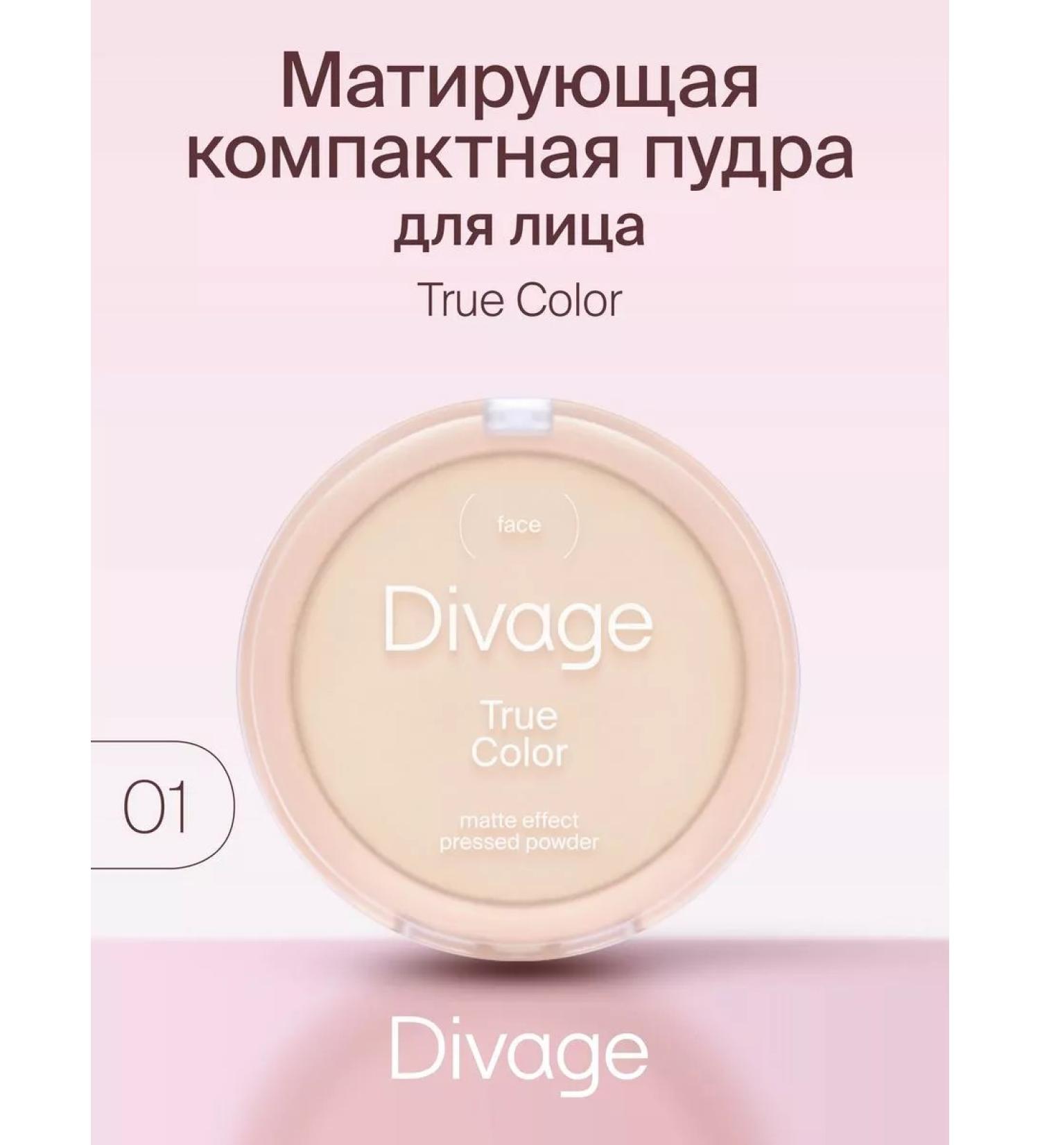 DIVAGE Face powder compact True Color tone 01 Fair - Buy Online on GoSupps.com