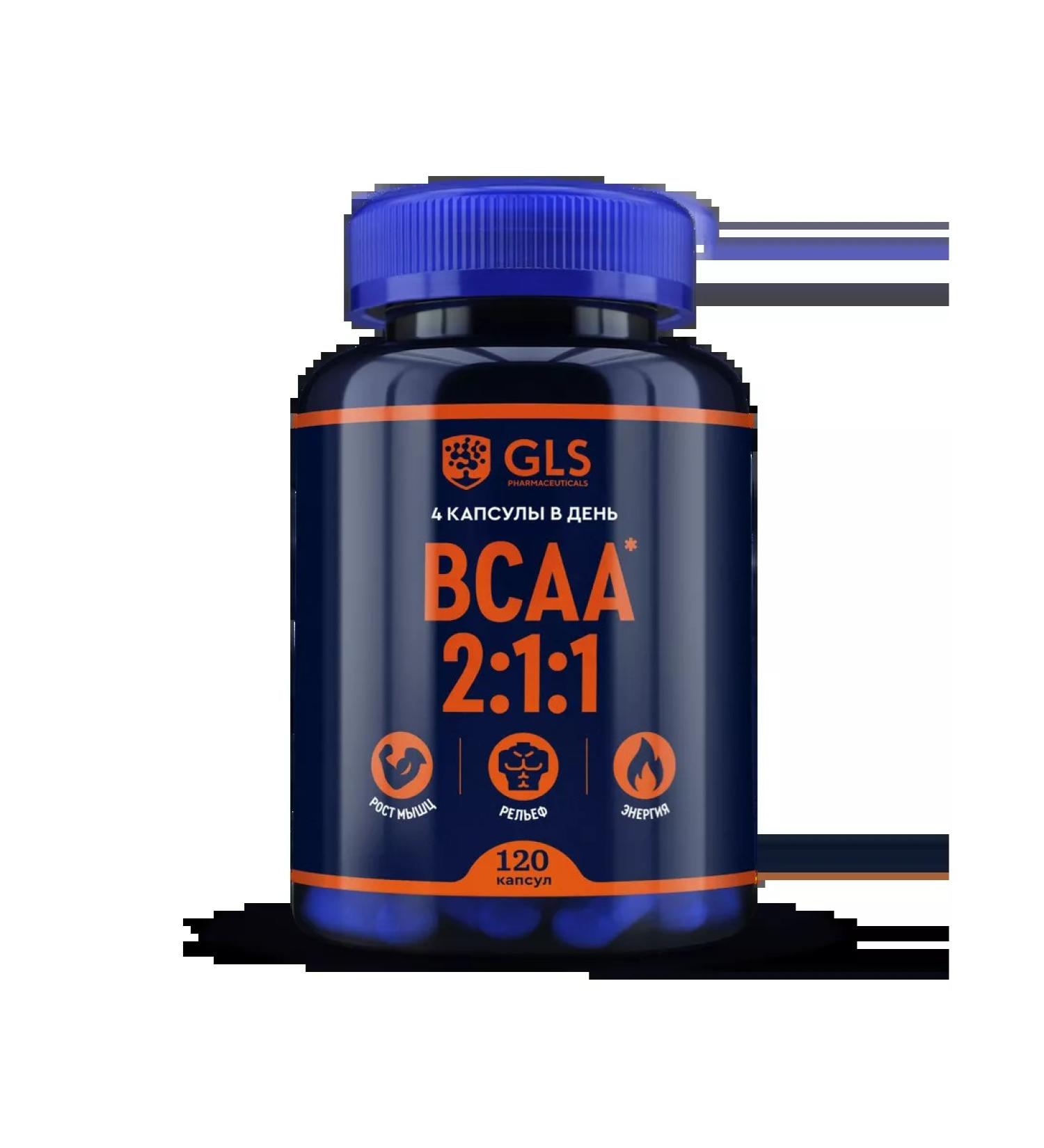 GLS pharmaceuticals BCAA Capsules Sports Nutrition of VSAA for weight gain - Buy Online on GoSupps.com