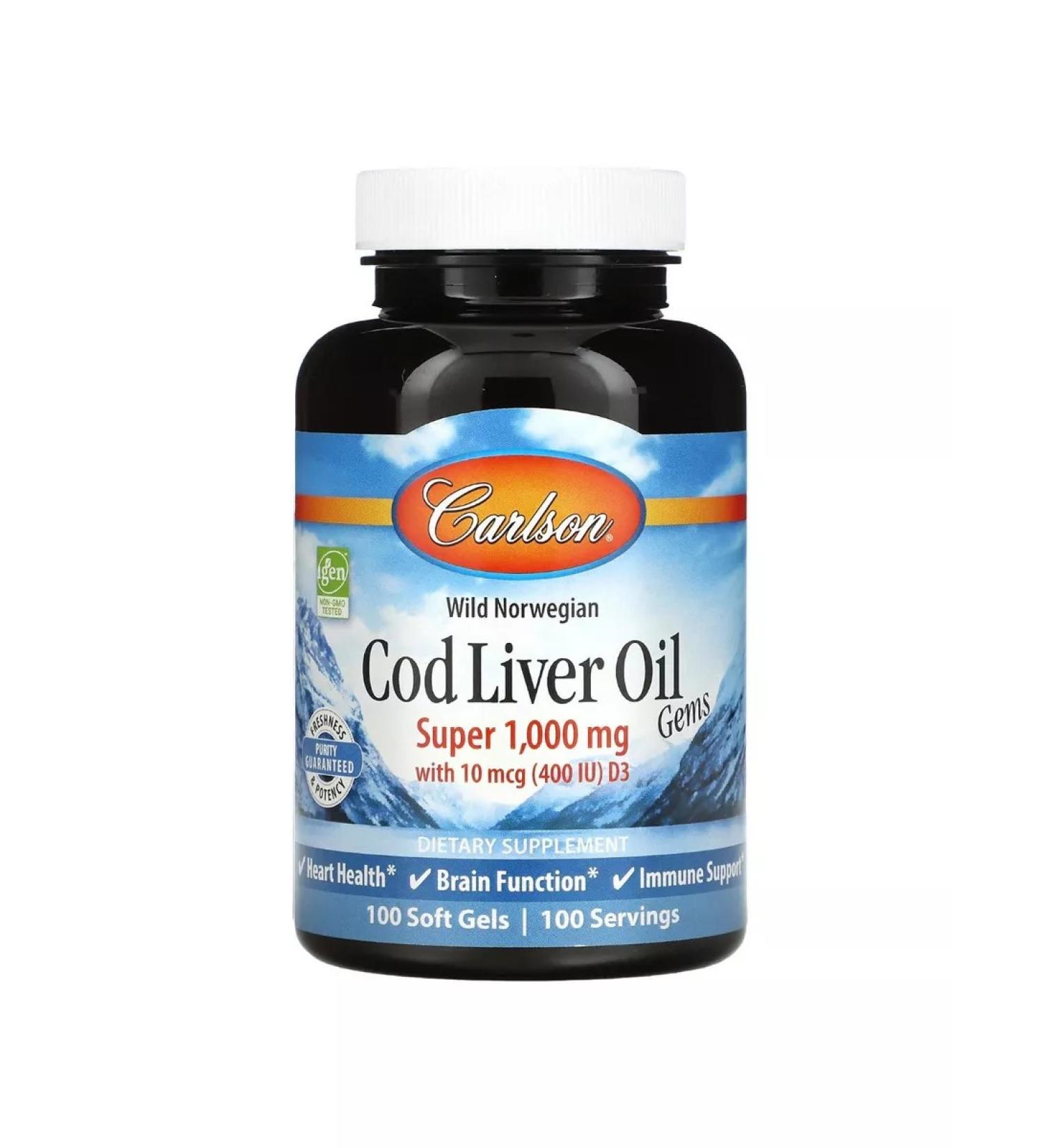 Carlson Labs COD Liver Oil Bulk fatty