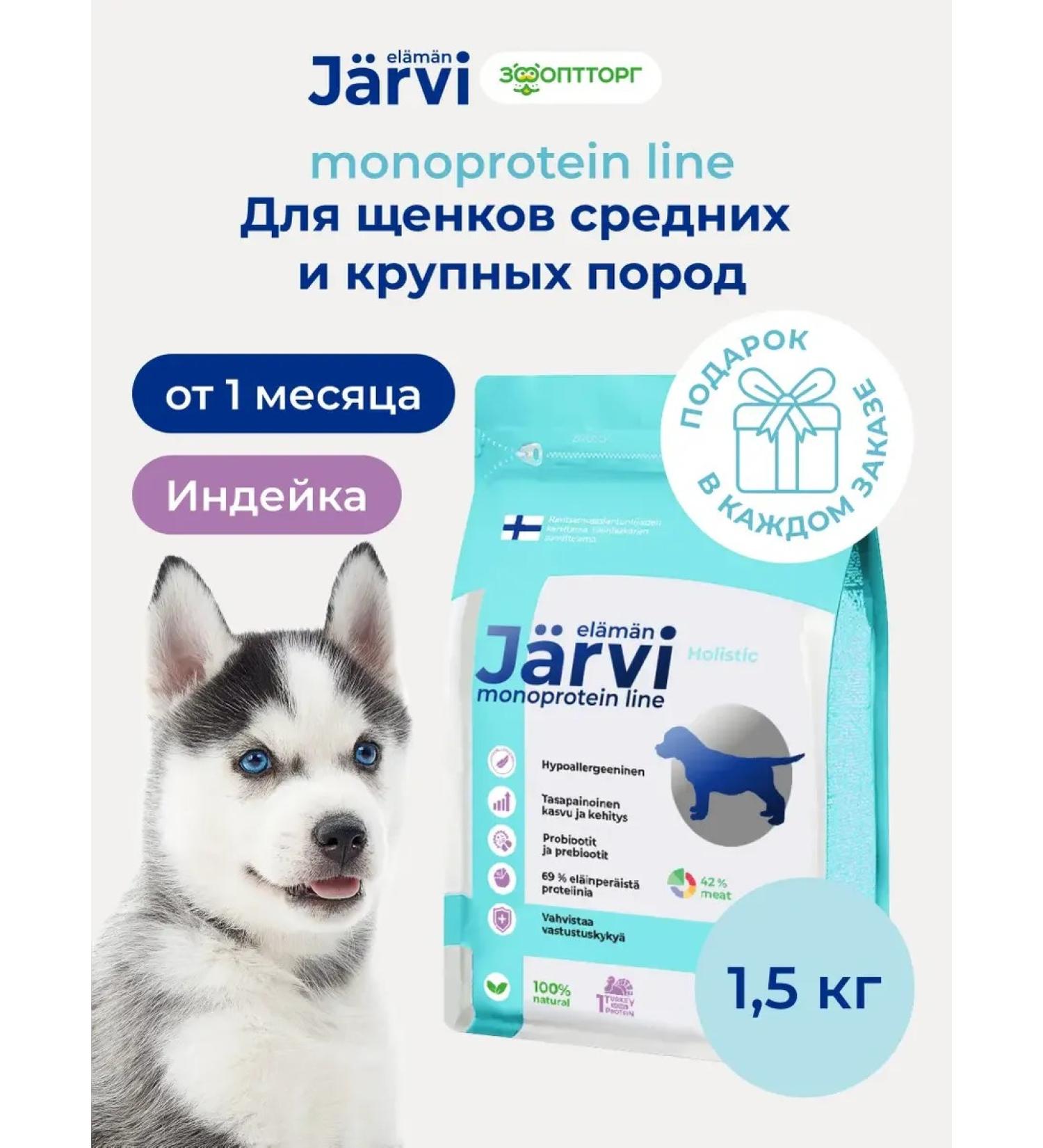 Jarvi elaman Dry food holistic for puppies of medium and large rocks 1.5 kg - Buy Online on GoSupps.com