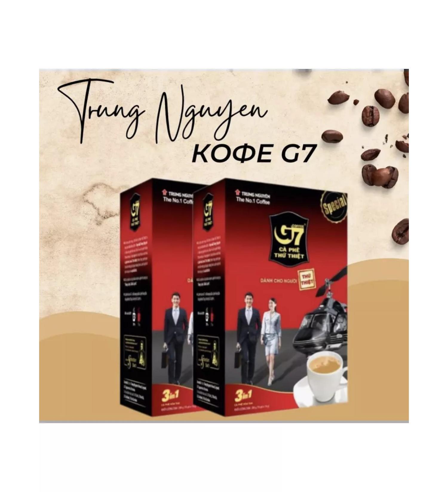 TRUNG NGUYEN Vietnamese soluble coffee G7 18pcs x 16g - Buy Online on GoSupps.com