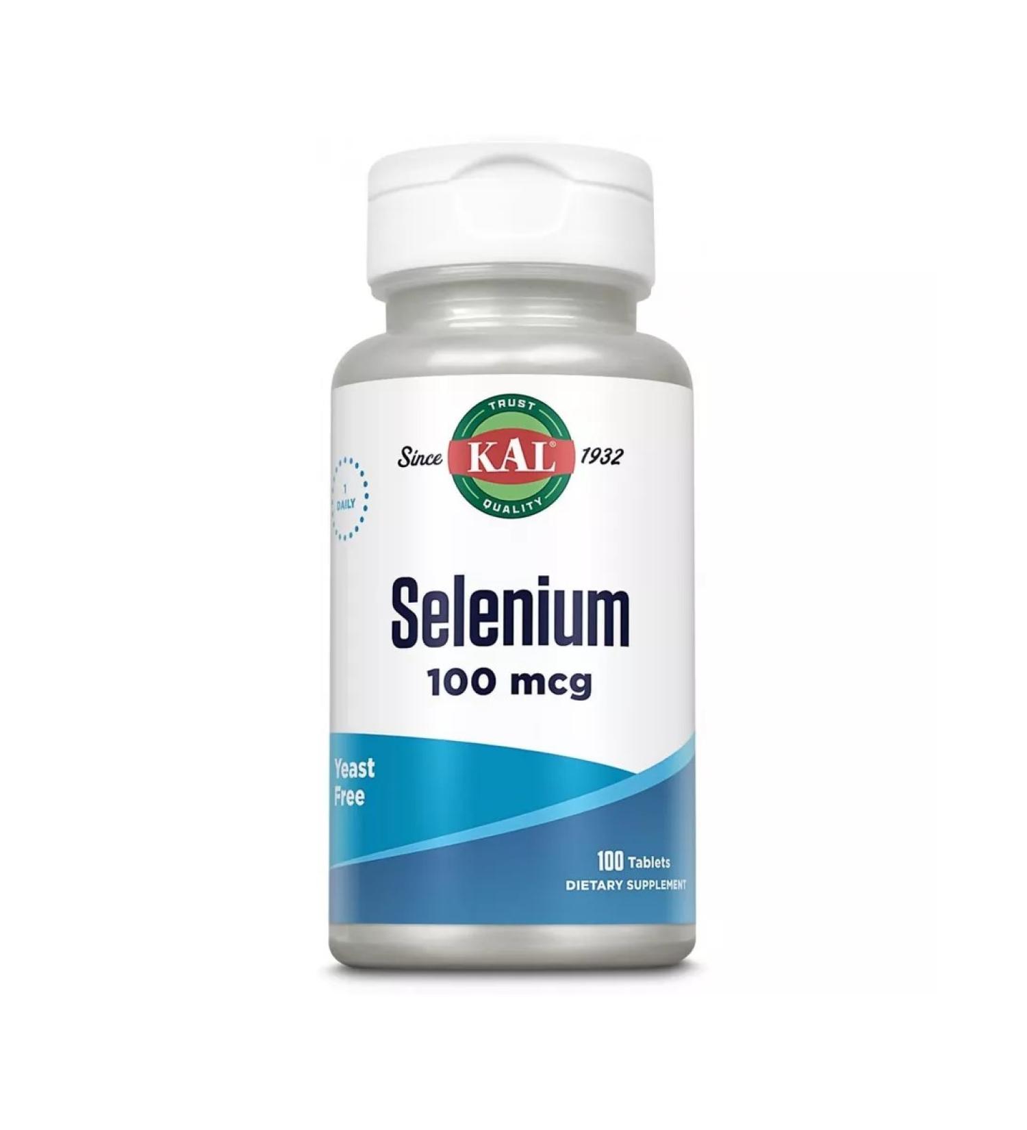 KAL Selenium Yeast Free Selenium 100 mcg 100 Tab