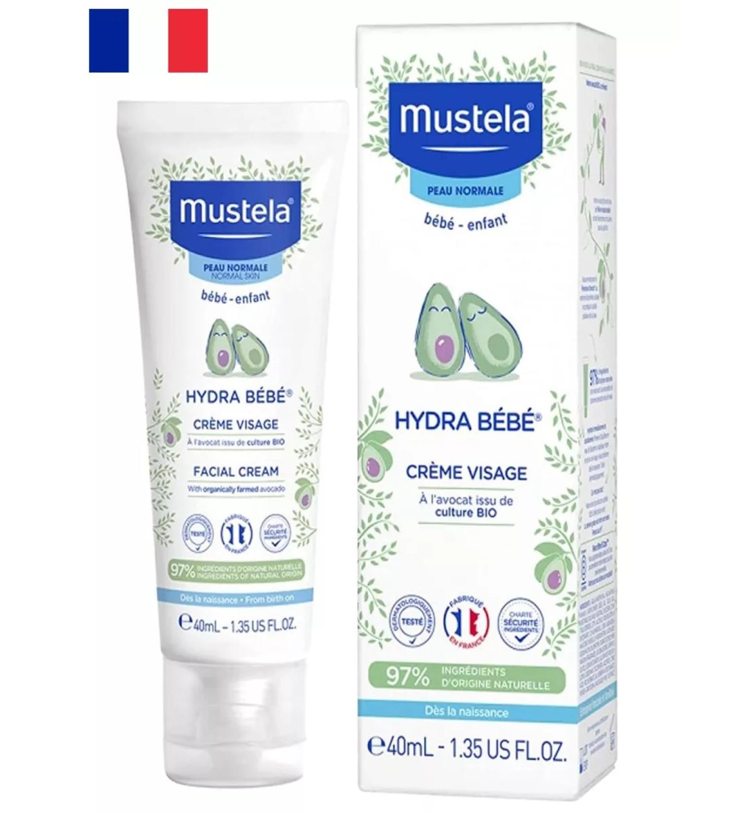 Mustela Mustel Hydra-Bybe Moisturizer Facial Cream 40ml - Buy Online on GoSupps.com