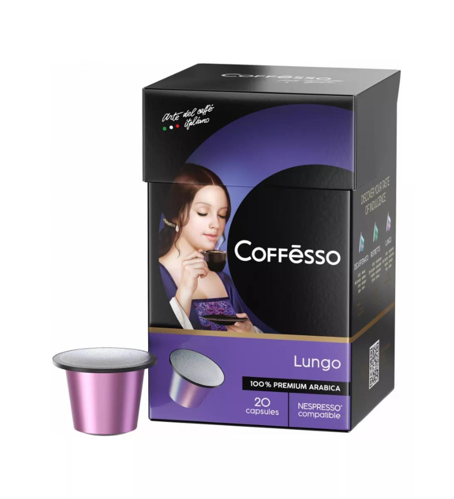 COFFESSO Coffee in the capsules of Lungo Blend 20pcs - Buy Online on GoSupps.com