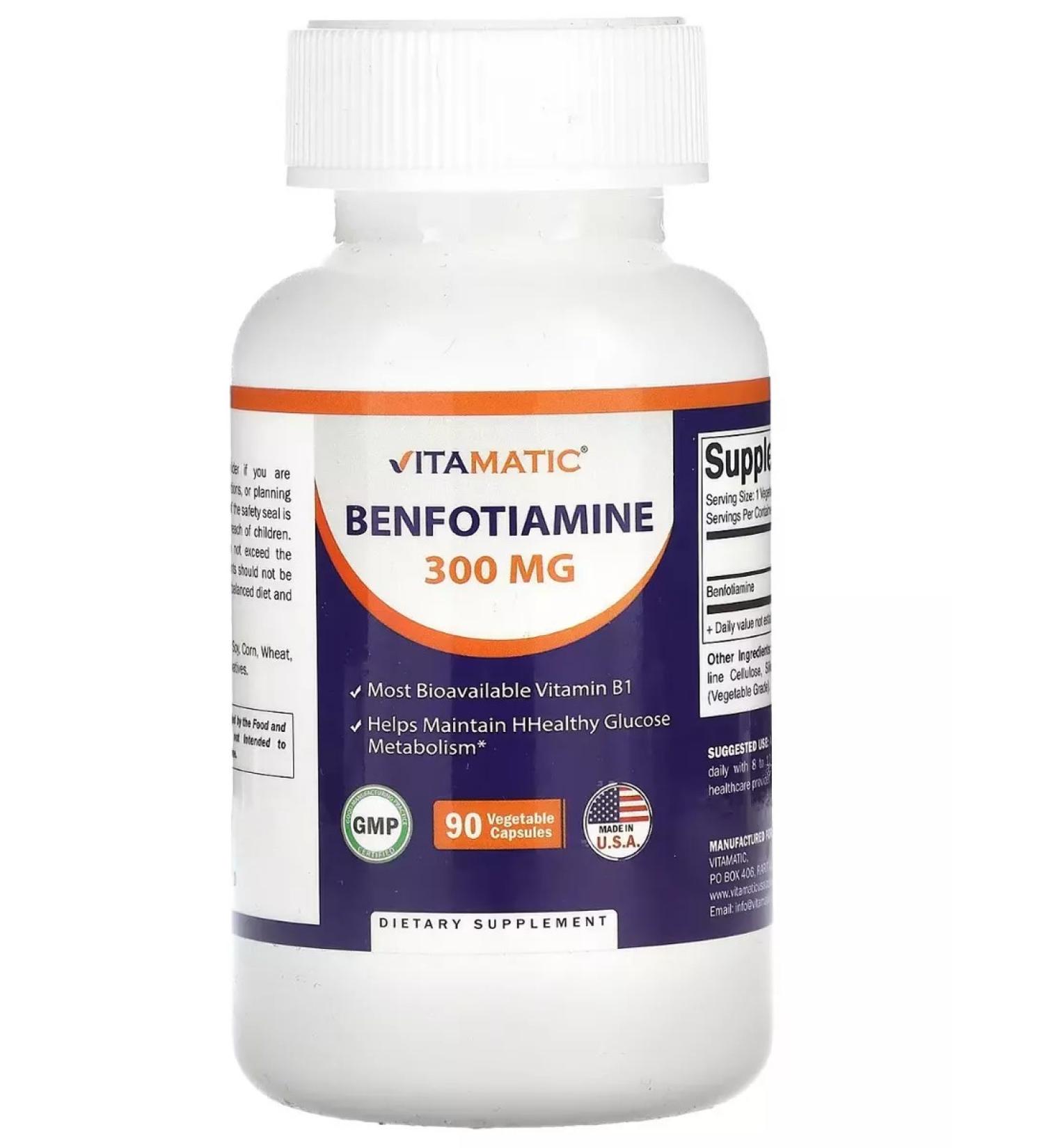 California Gold Nutrition Benfotiamine 300 Mg 90 capsules - Buy Online on GoSupps.com