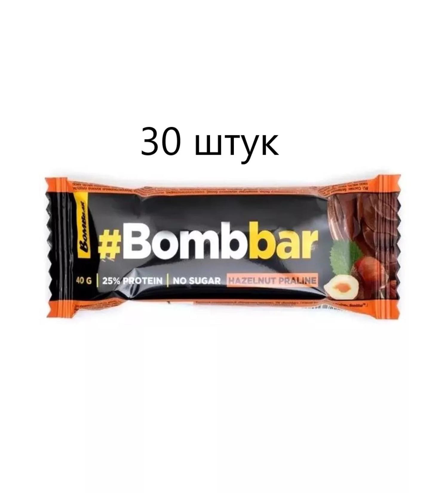 BombBar Batonchik Protein lobe pound in chocolate 40g 30pcs - Buy Online on GoSupps.com