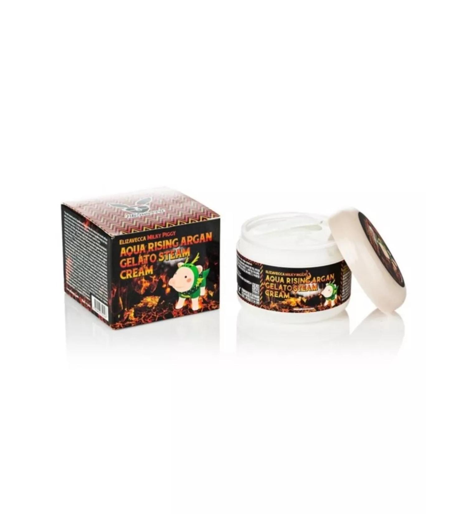 Elizavecca Aqua Ringing Argan Gelato Steam Cream Steam Cream for Face - Buy Online on GoSupps.com