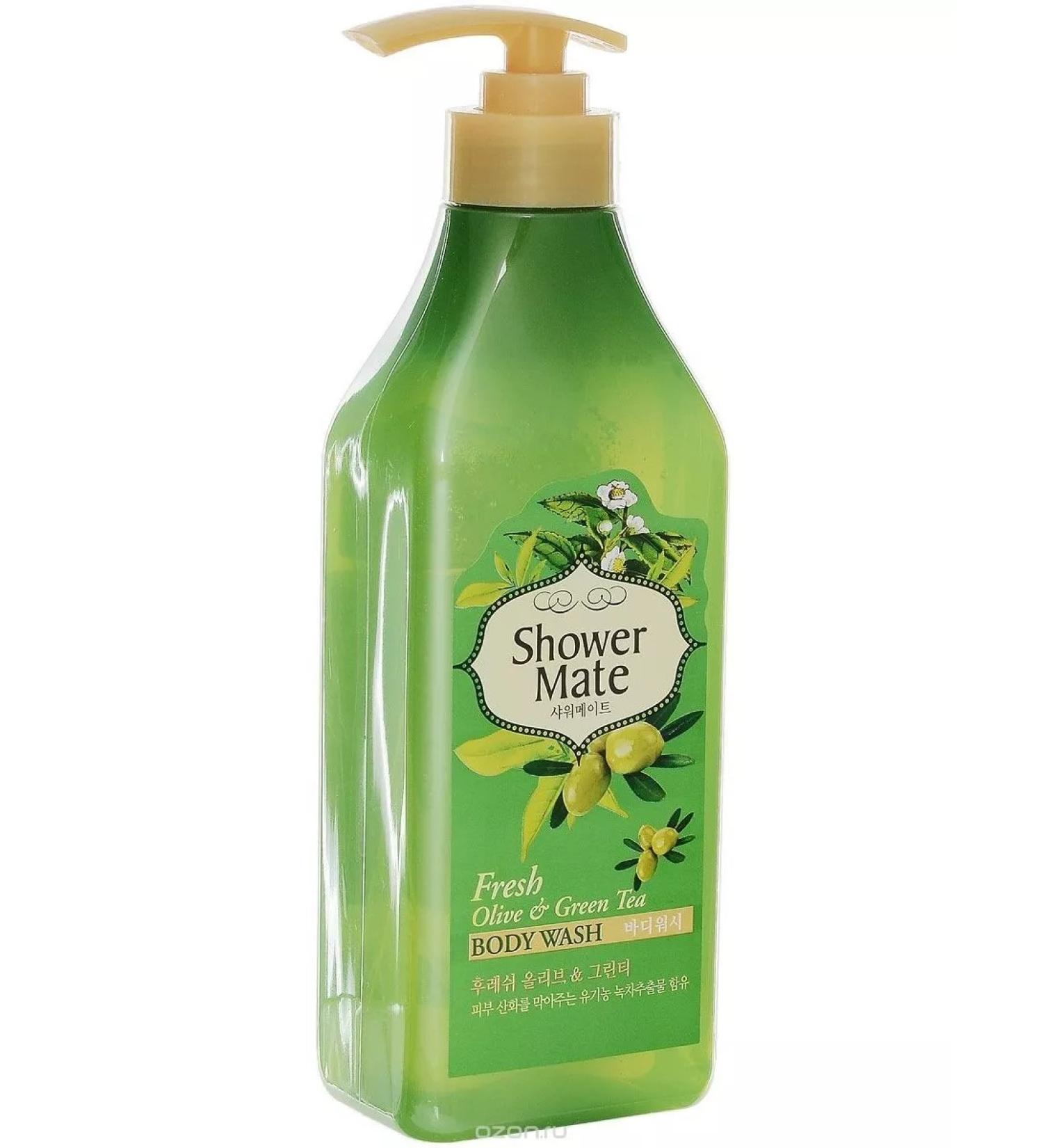 KeraSys Olive shower gel and green tea 550 ml