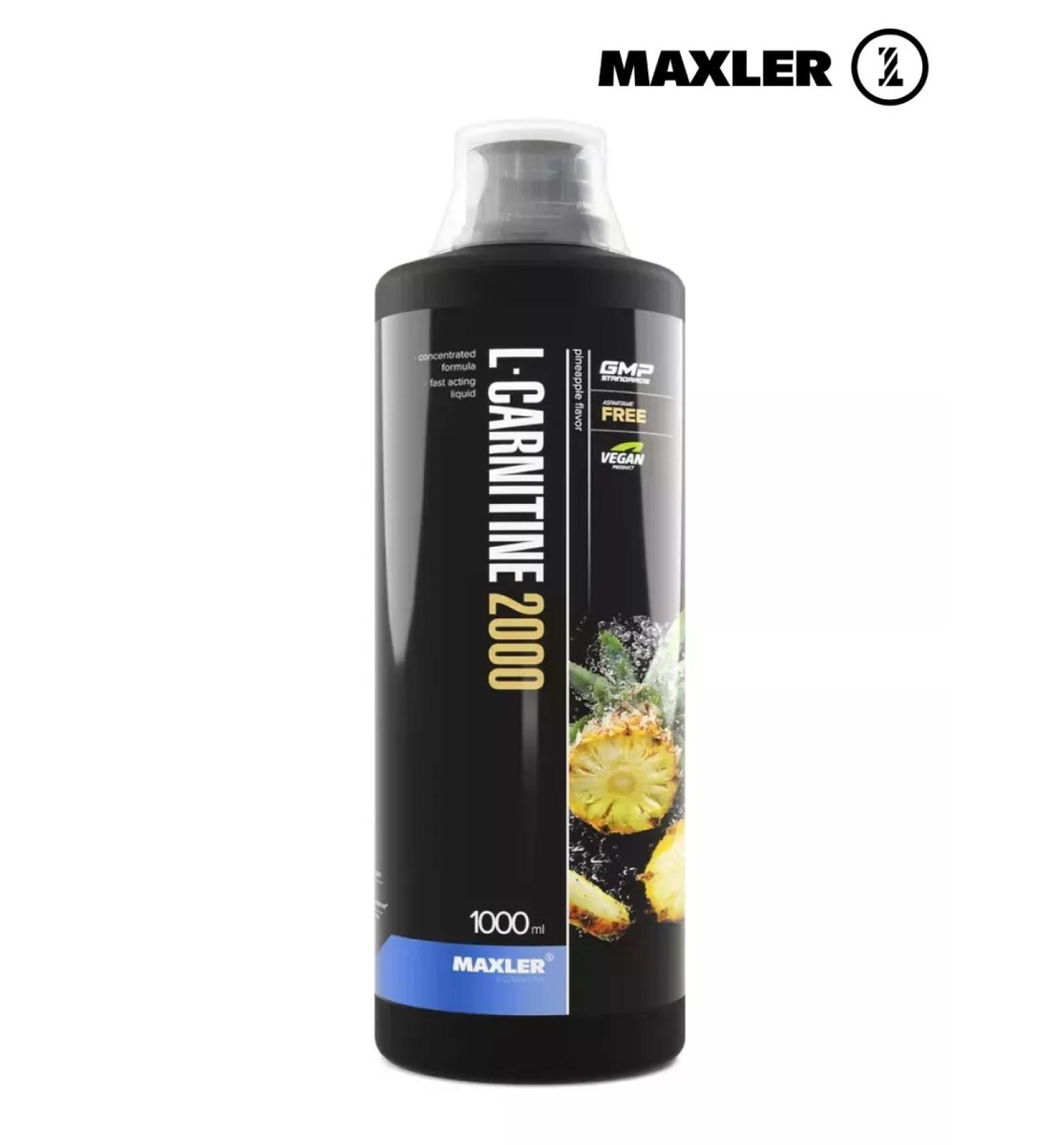 maxler L carnitine liquid 2000 for weight loss pineapple 1000ml - Buy Online on GoSupps.com