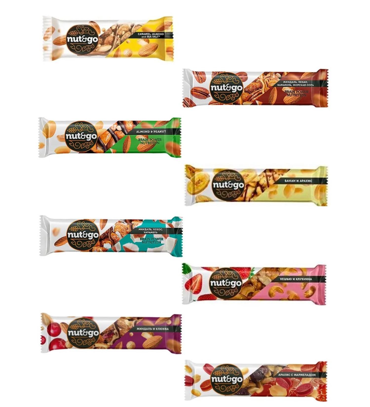 nut&go Walnut bars 16 pcs - Buy Online on GoSupps.com