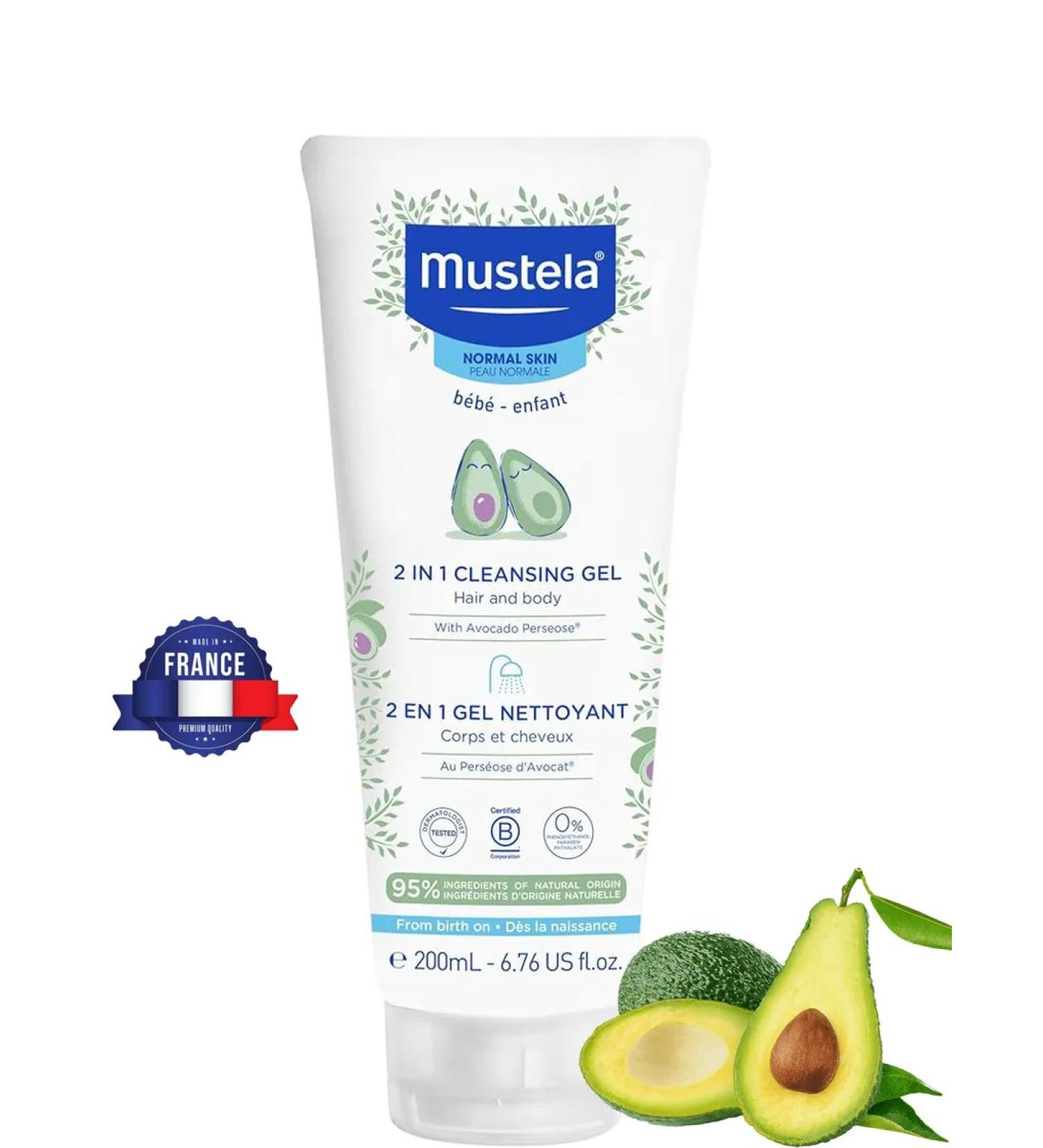 Mustela Mustel children's cleansing gel for body and hair 200ml - Buy Online on GoSupps.com