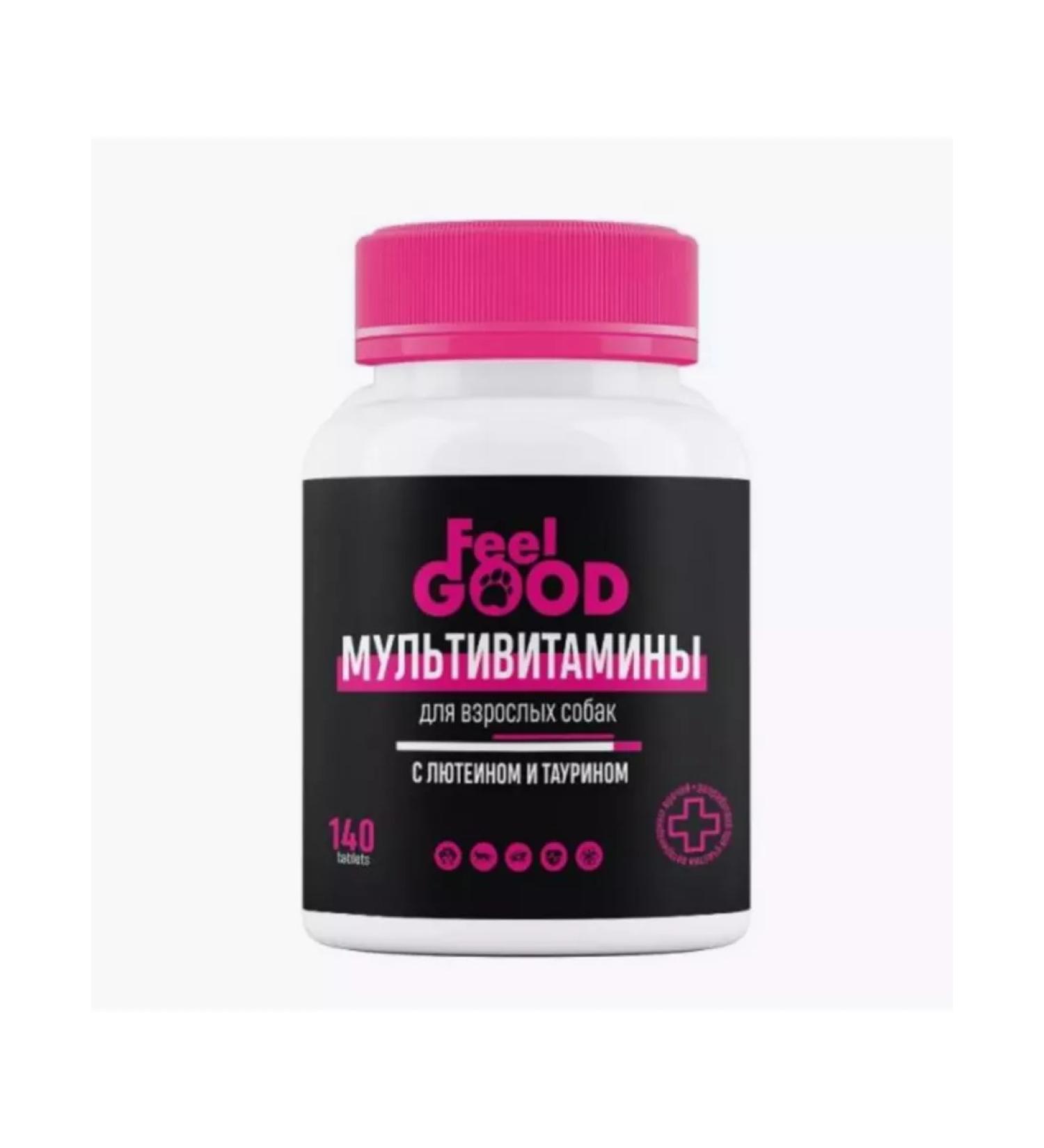 FeelGood Multivitamins for dogs with lutein and taurin 140Tab - Buy Online on GoSupps.com