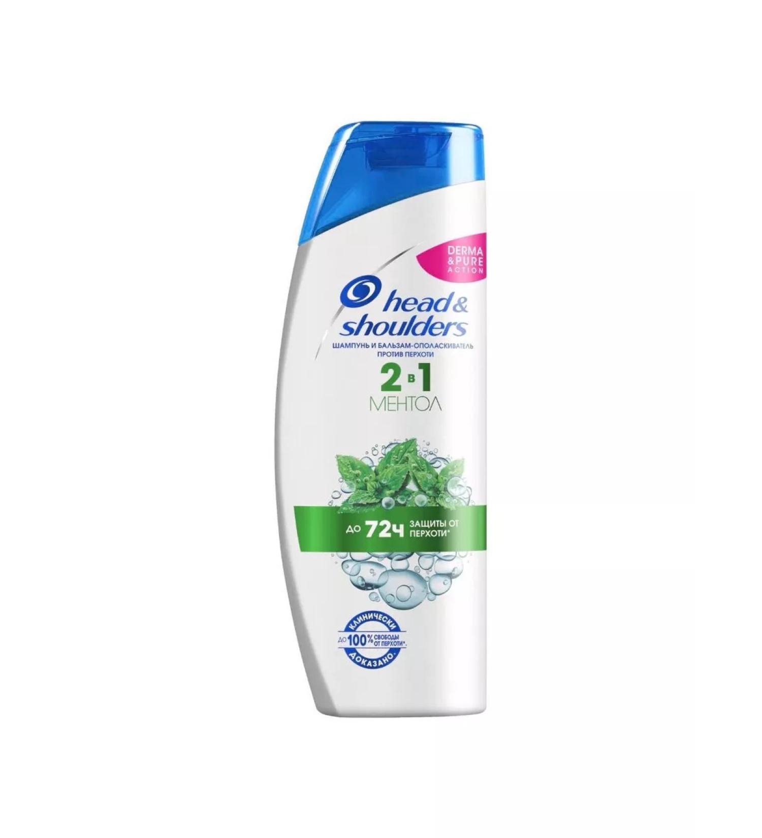 Head & Shoulders Shampoo 2B1 mentol 400ml - Buy Online on GoSupps.com