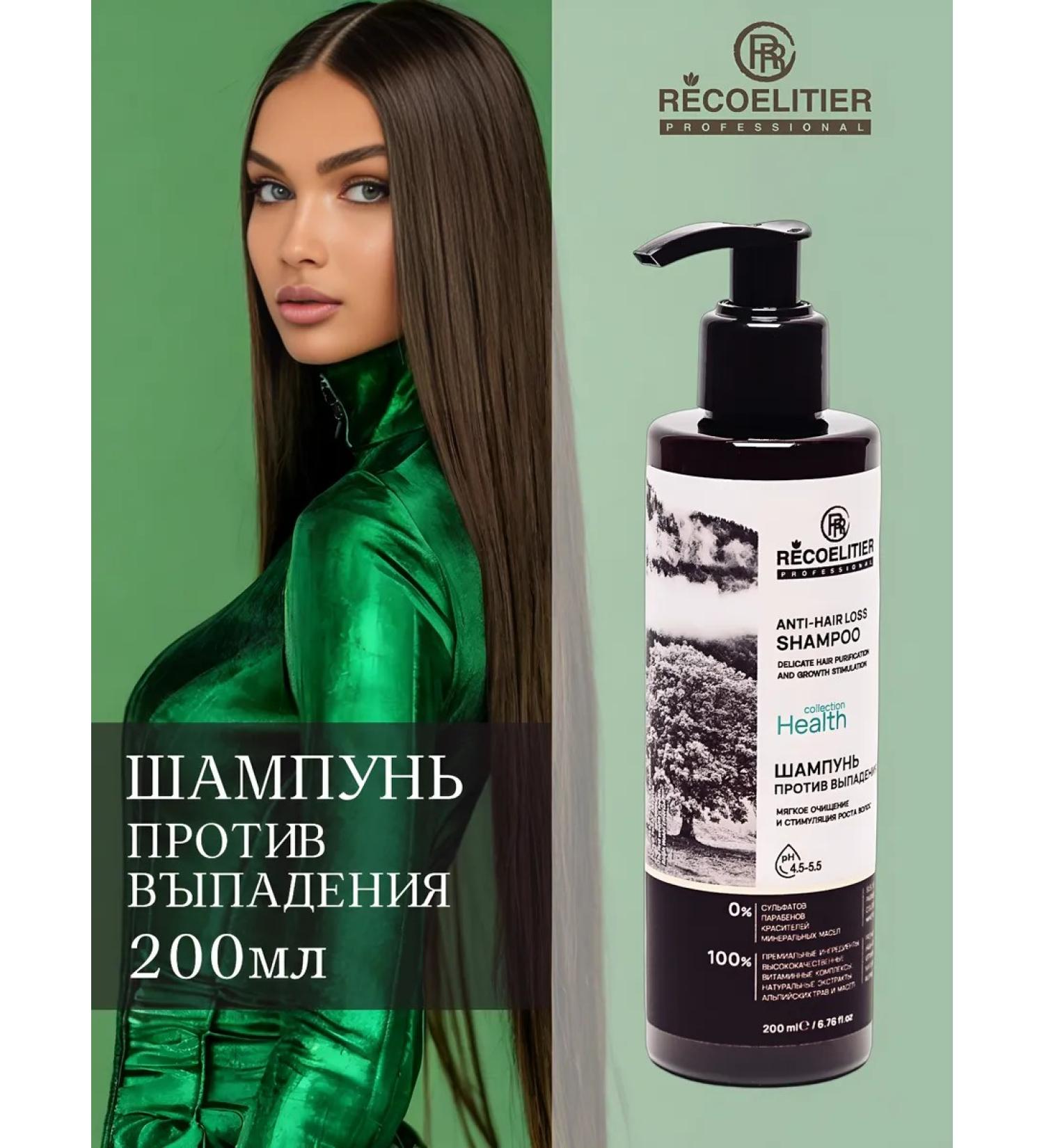 RECOELITIER PROFESSIONAL Shampoo against hair loss Saluscular with zinc 200ml - Buy Online on GoSupps.com