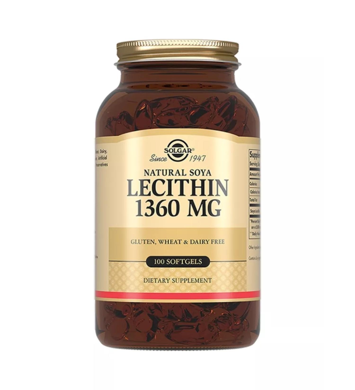 Solgar natural soy soy lecithin 100 capsules