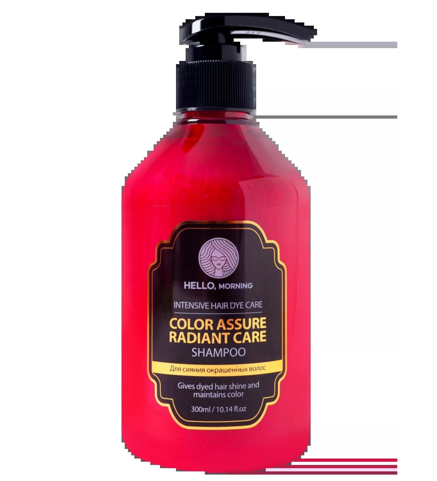 HELLO MORNING Hair shampoo female red 300 ml of Korea