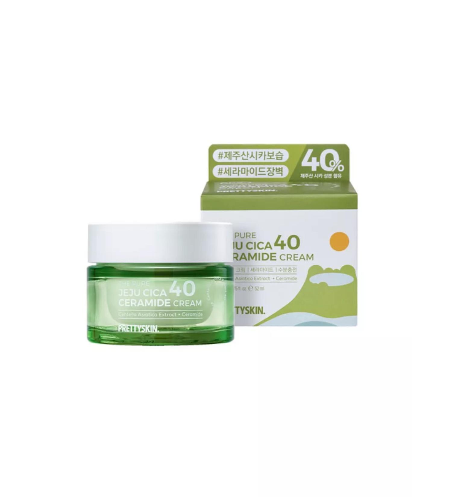 PrettySkin Facial Cream The Pure Jeju Cica 40 Ceramide Cream - Buy Online on GoSupps.com