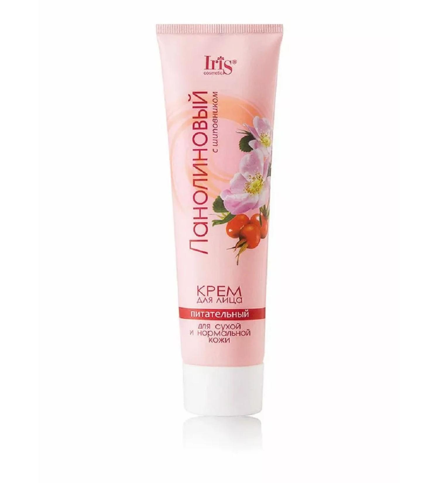Iris Cosmetic Lanoline face cream with rose hips 100 ml