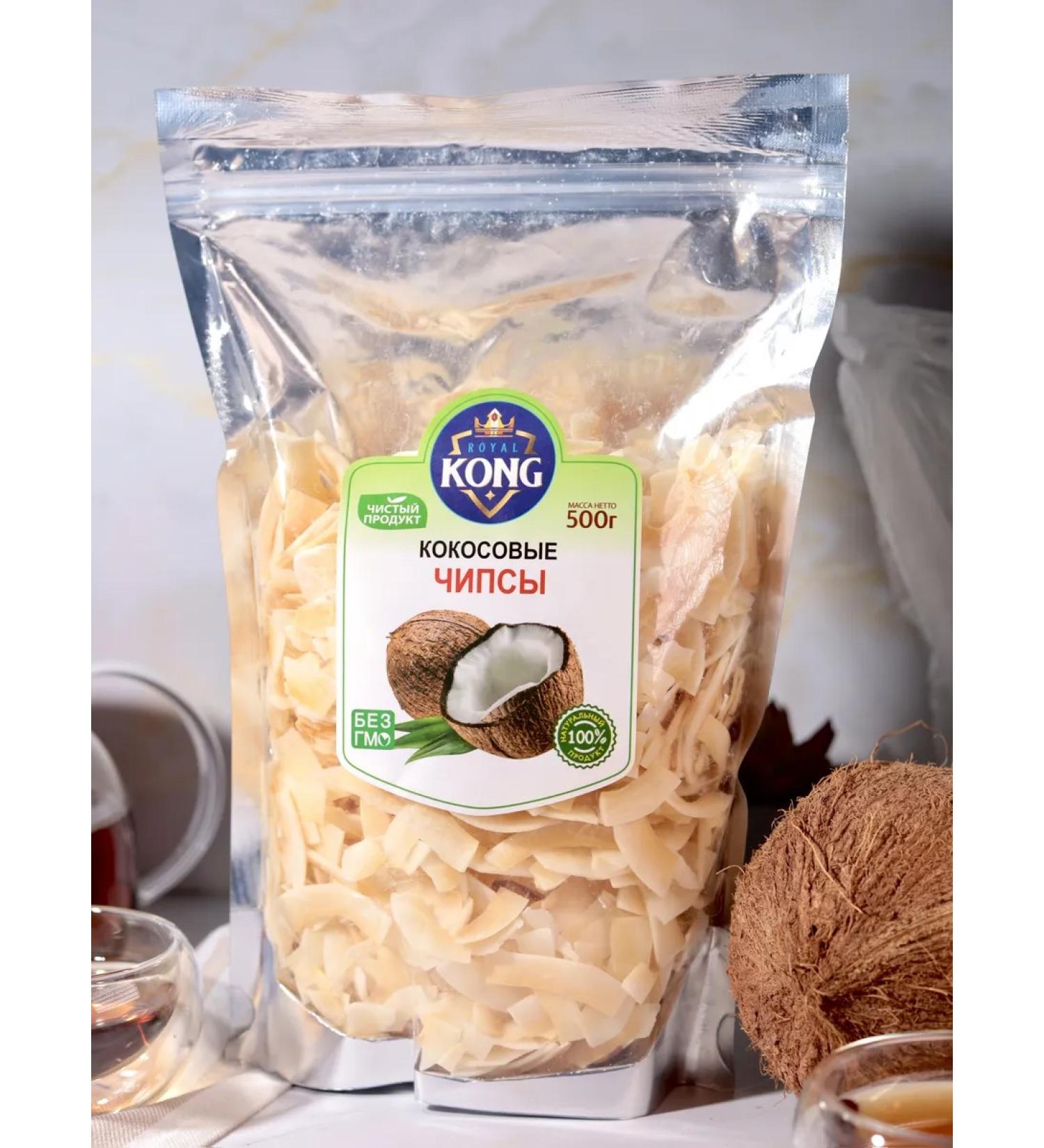 Nut East Coconut chips without sugar are natural beneficial 500 g - Buy Online on GoSupps.com