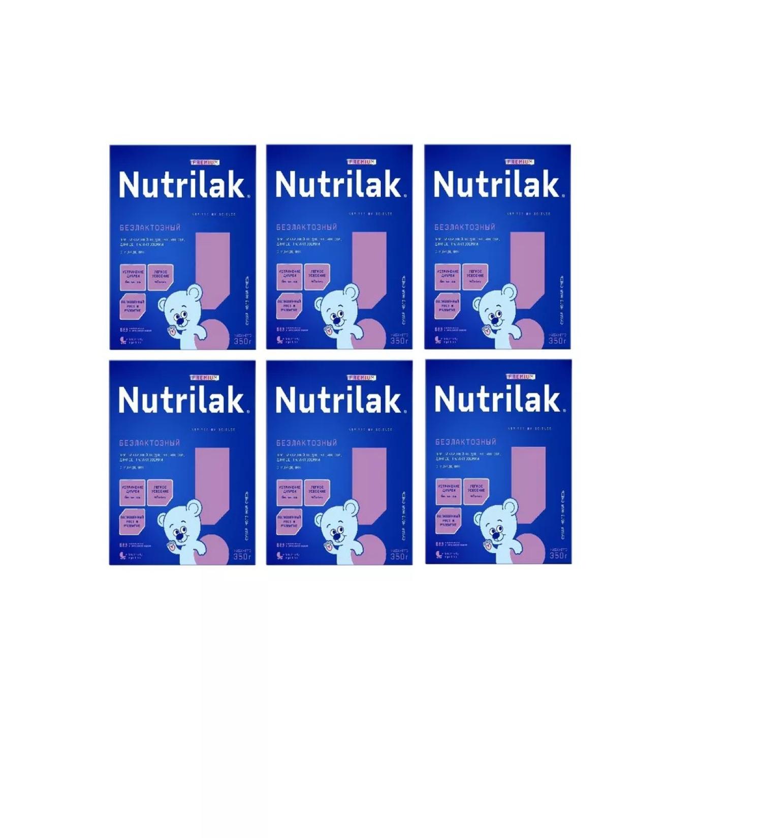 Nutrilak The mixture of Premium is a lactose from birth 350 g 6 pcs
