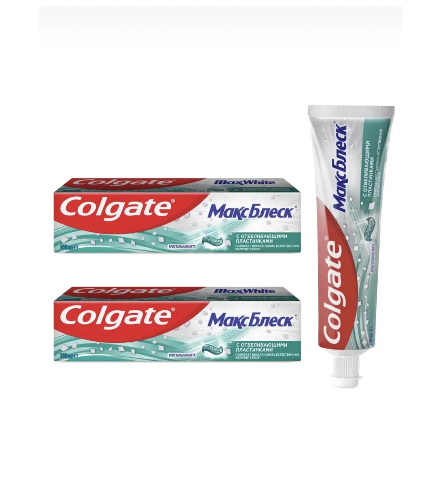 COLGATE Toothpaste Max Shine 100 ml 2 pcs - Buy Online on GoSupps.com
