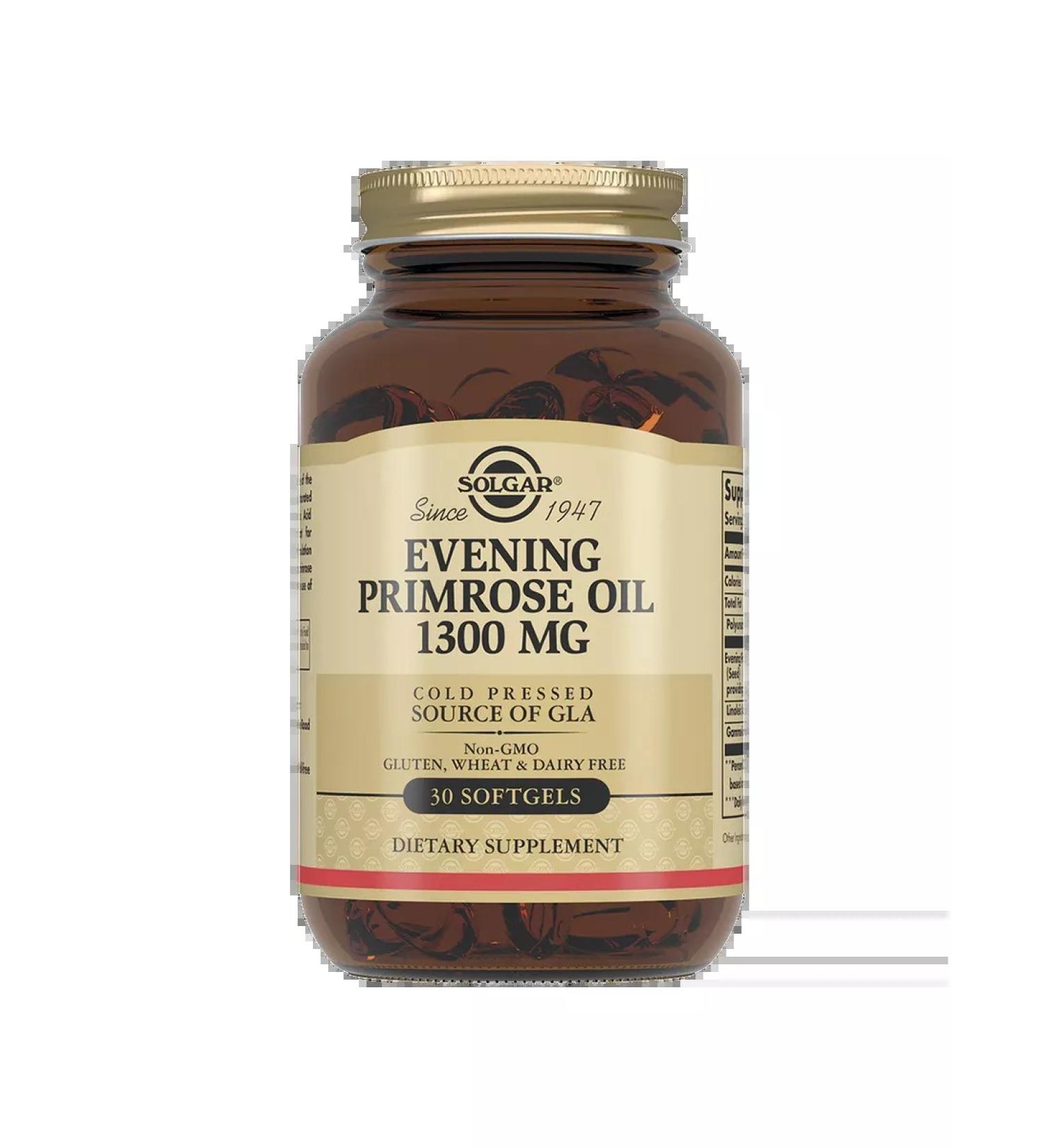 SOLGAR Evening primrose 1300 mg 30pcs - Buy Online on GoSupps.com