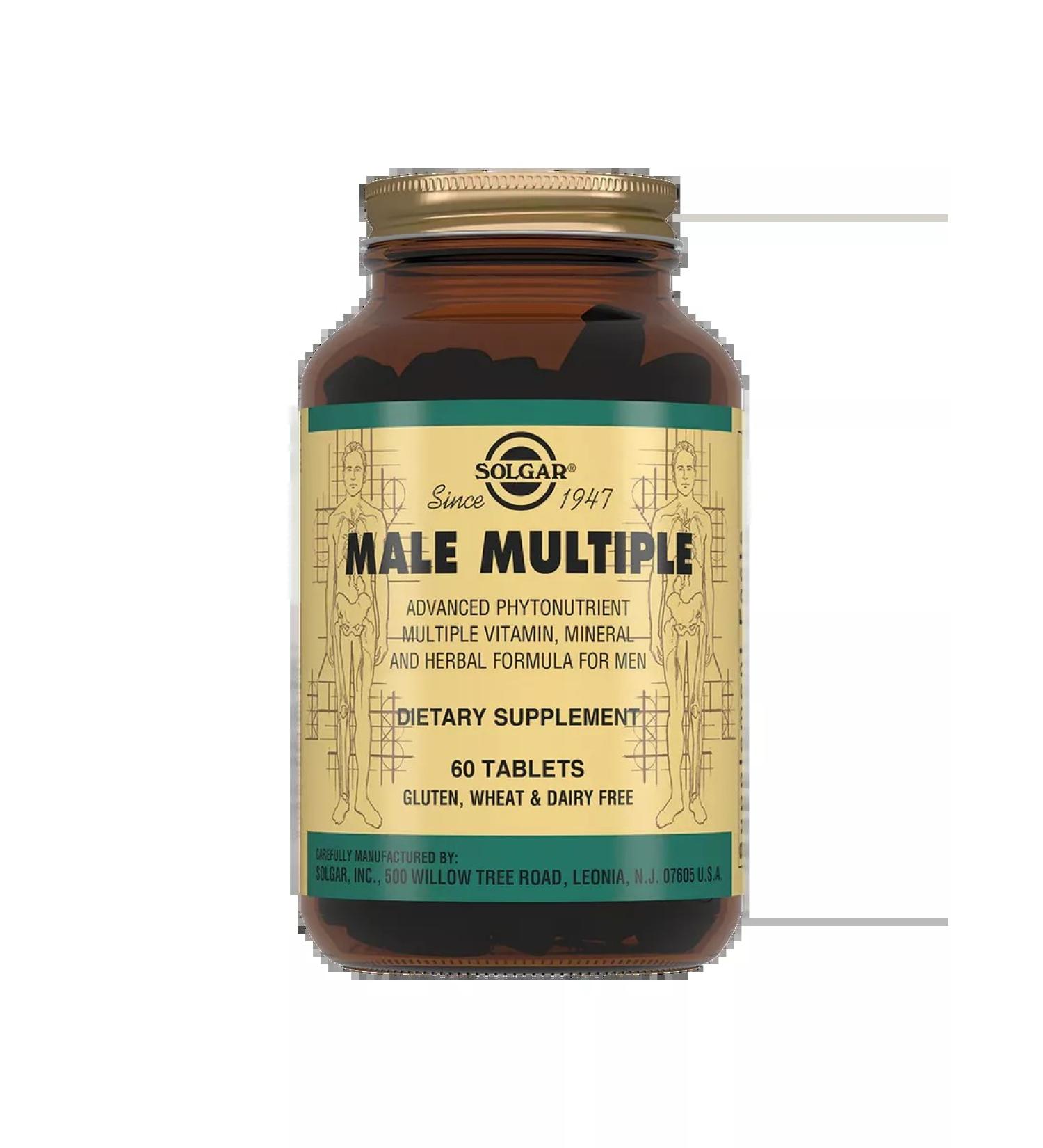 SOLGAR Multivitamin and mineral complex for men 60pcs - Buy Online on GoSupps.com