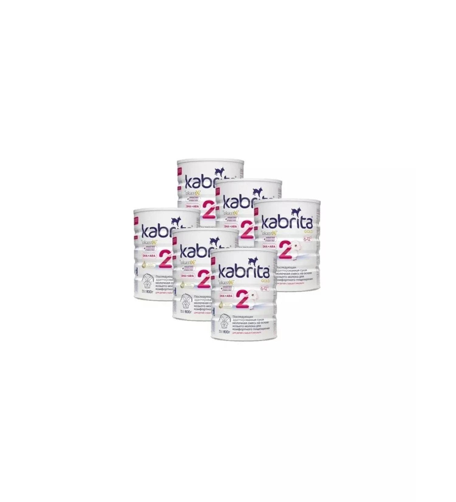 Kabrita Set 6x mixture 2 Gold (6-12 months) 800g - Buy Online on GoSupps.com