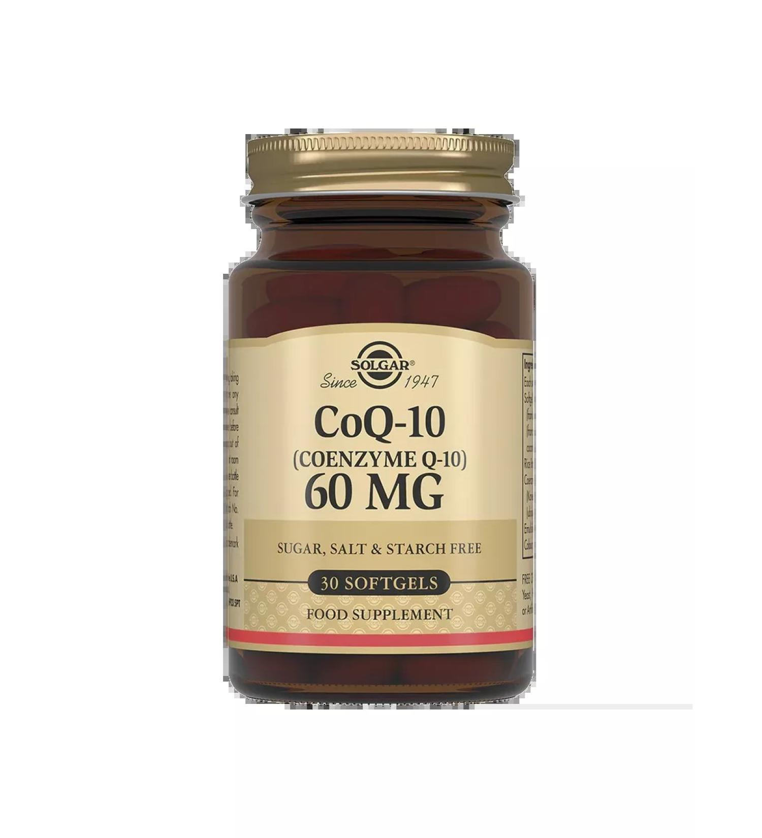 SOLGAR Coenzyme Q-10 60 mg 30pcs - Buy Online on GoSupps.com
