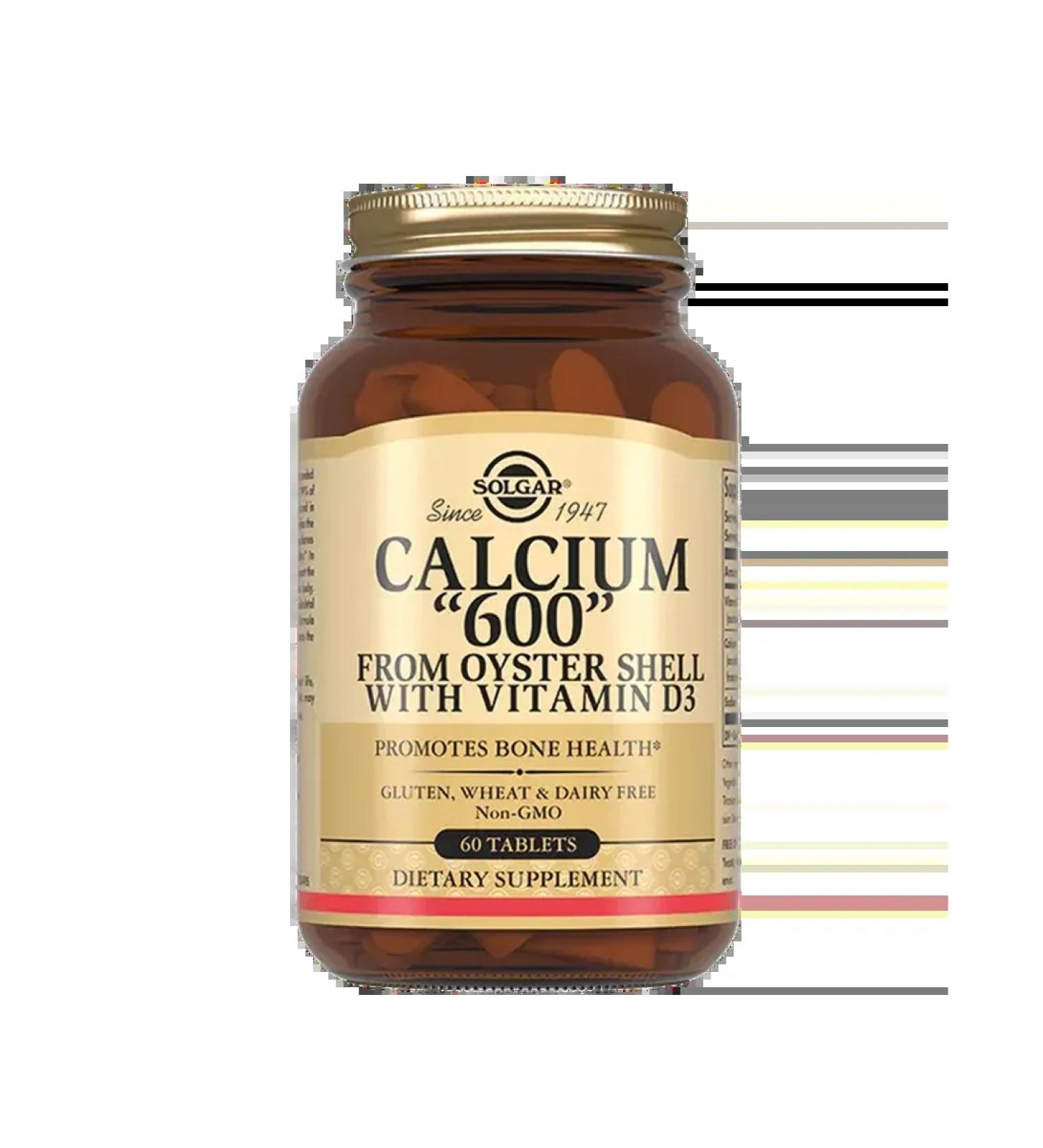 SOLGAR Calcium 600 60 pcs - Buy Online on GoSupps.com