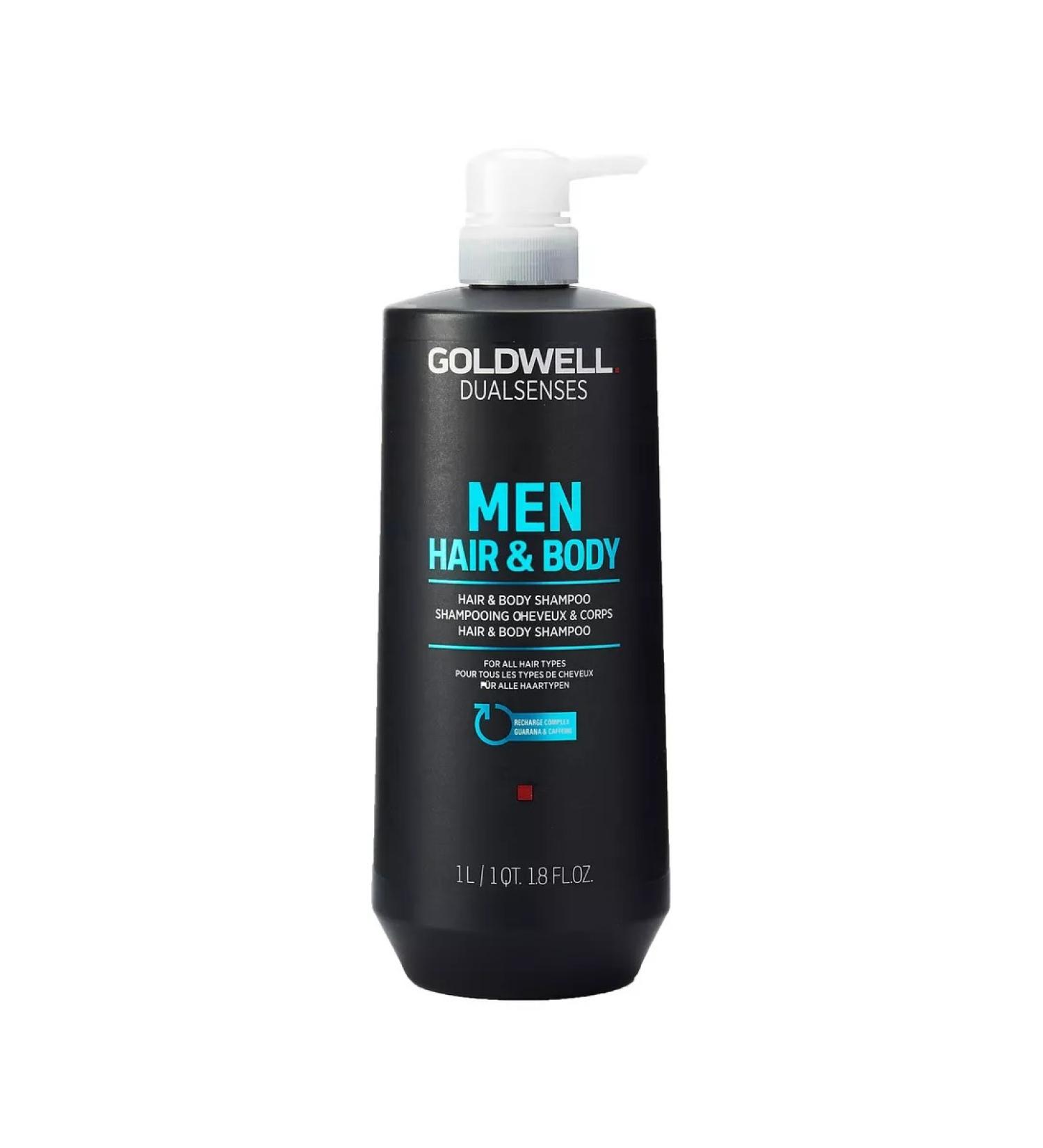 Goldwell Dualsens men - hair and body shampoo 1000 ml - Buy Online on GoSupps.com