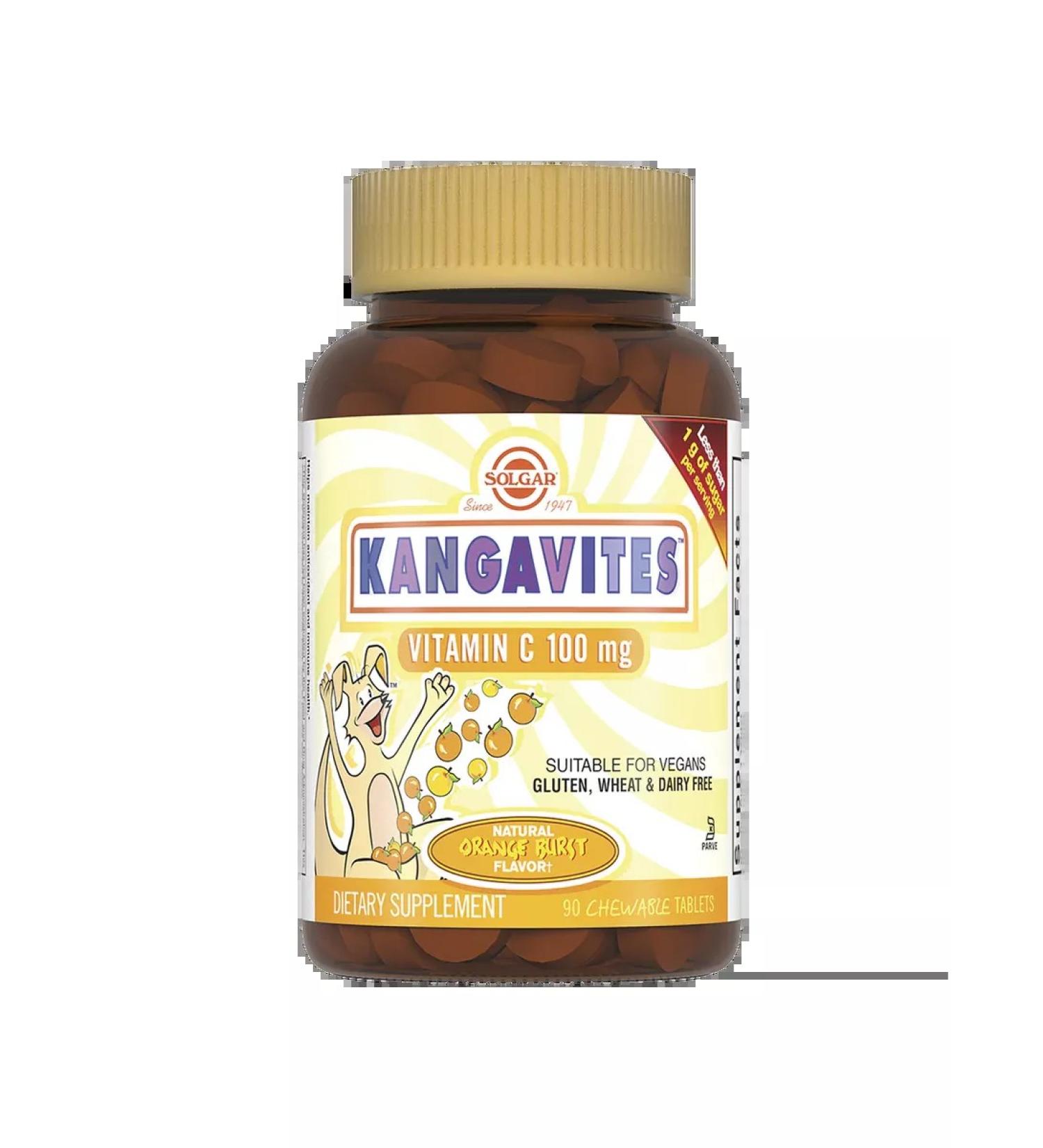 SOLGAR Kangavitest with vitamin C 100 mg 90pcs - Buy Online on GoSupps.com
