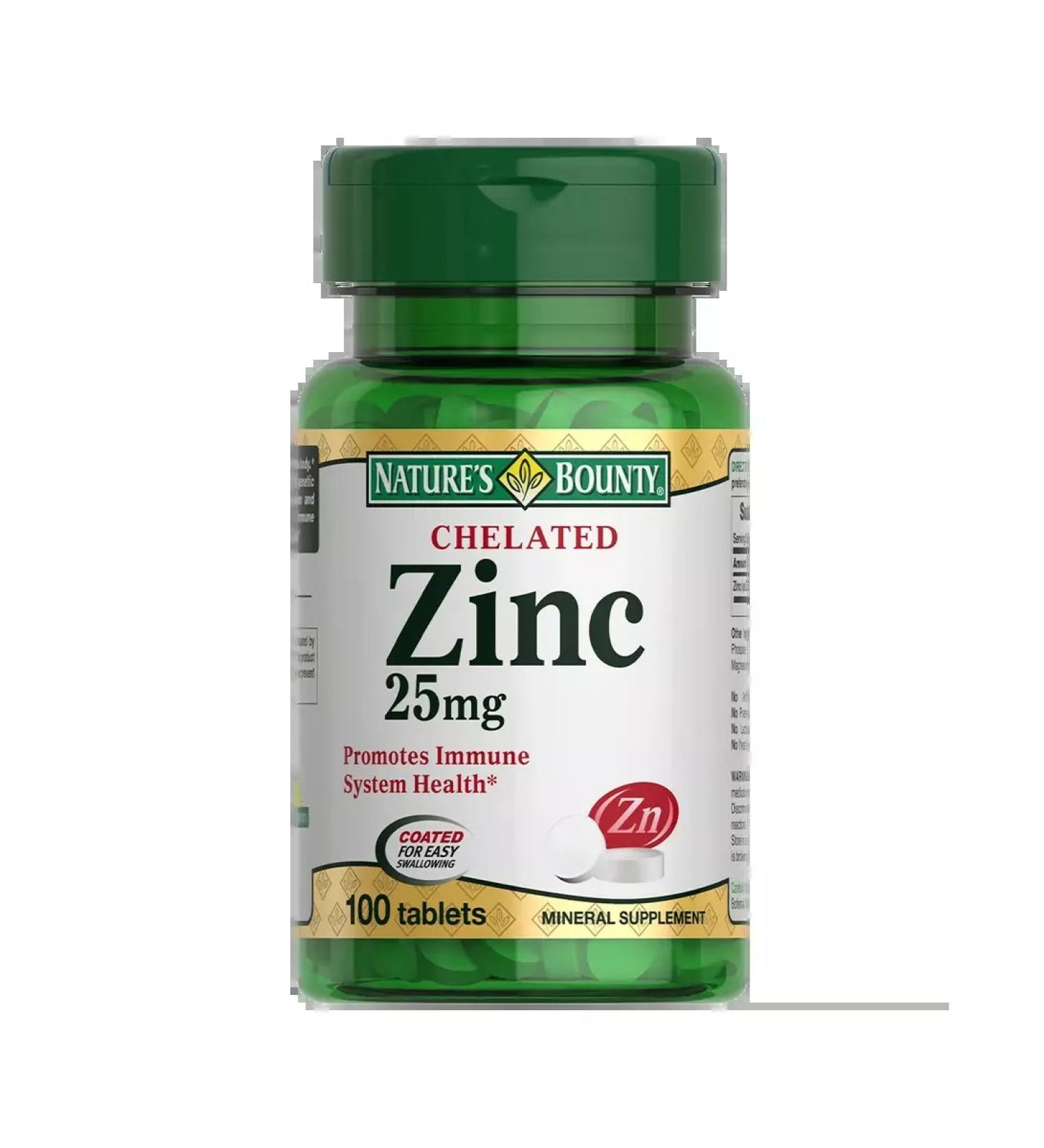Nature's Bounty HEALAT Zinc 25 mg 100 pcs - Buy Online on GoSupps.com