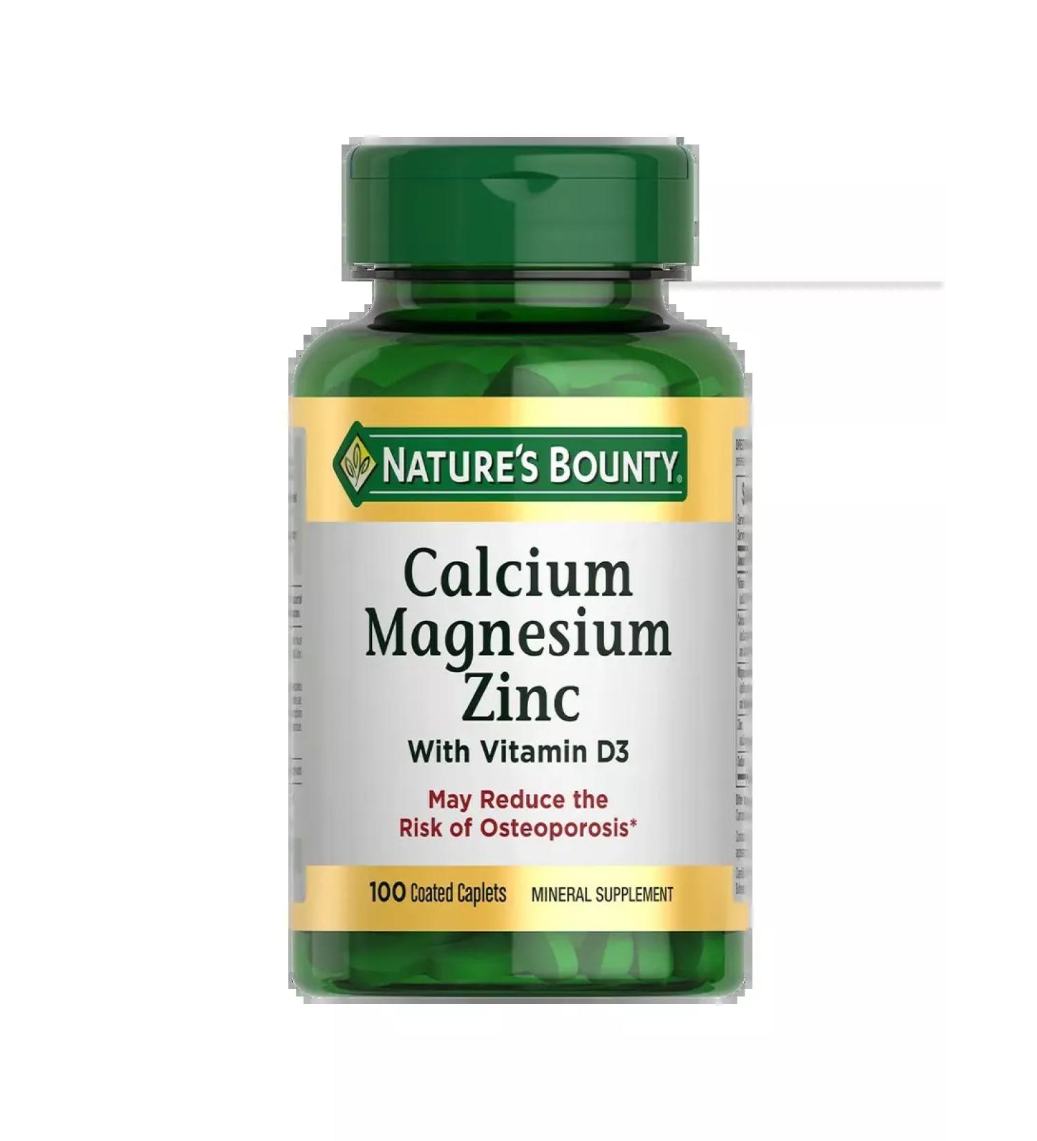 Nature's Bounty Calcium-Magniy-Zink 100 pcs - Buy Online on GoSupps.com