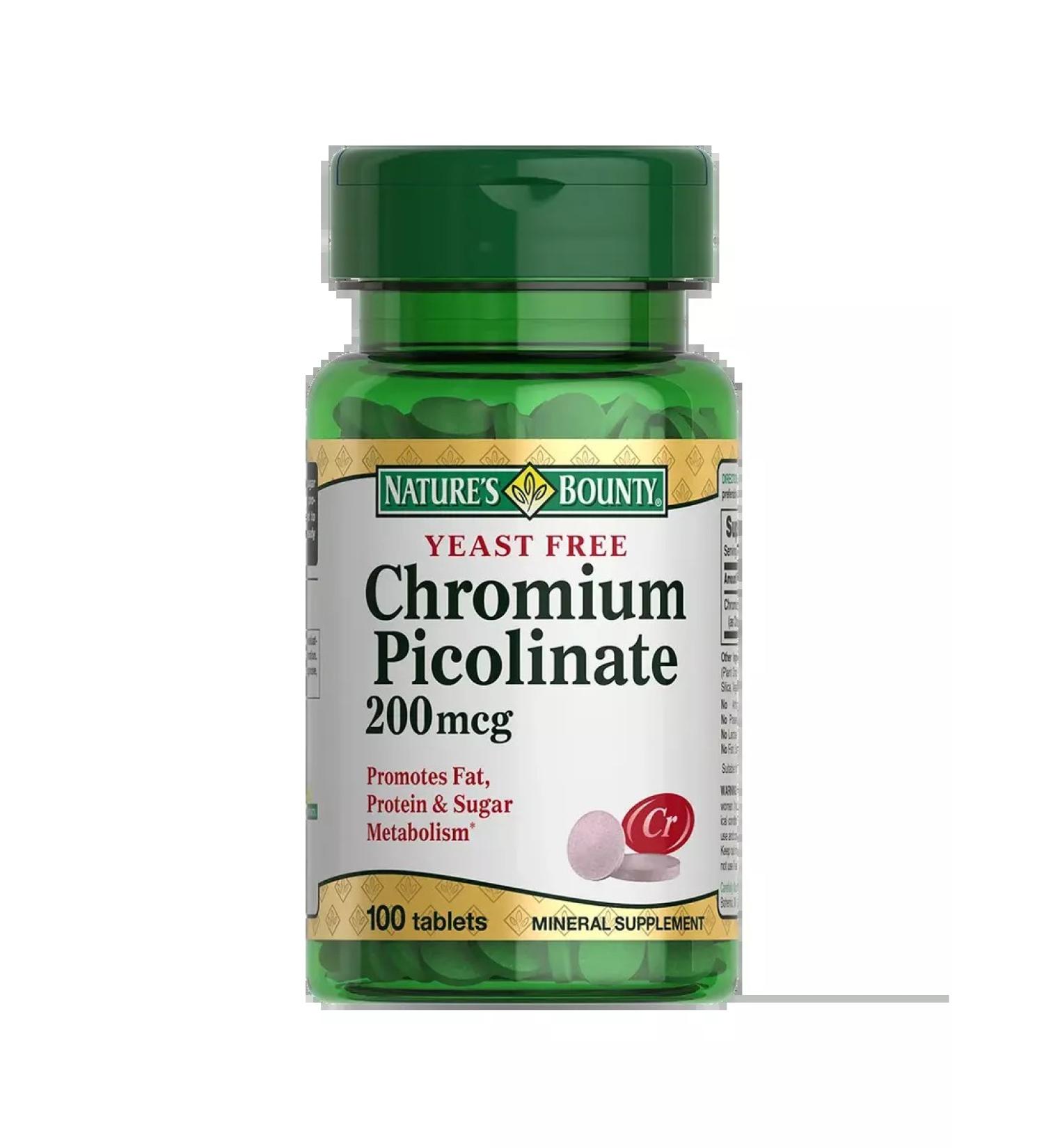 Nature's Bounty Crimean Picoline Chroma 100 pcs - Buy Online on GoSupps.com