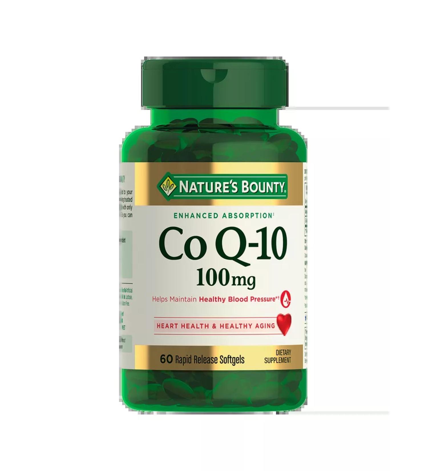 Nature's Bounty Coenzyme Q-10 100 mg 60 pcs - Buy Online on GoSupps.com