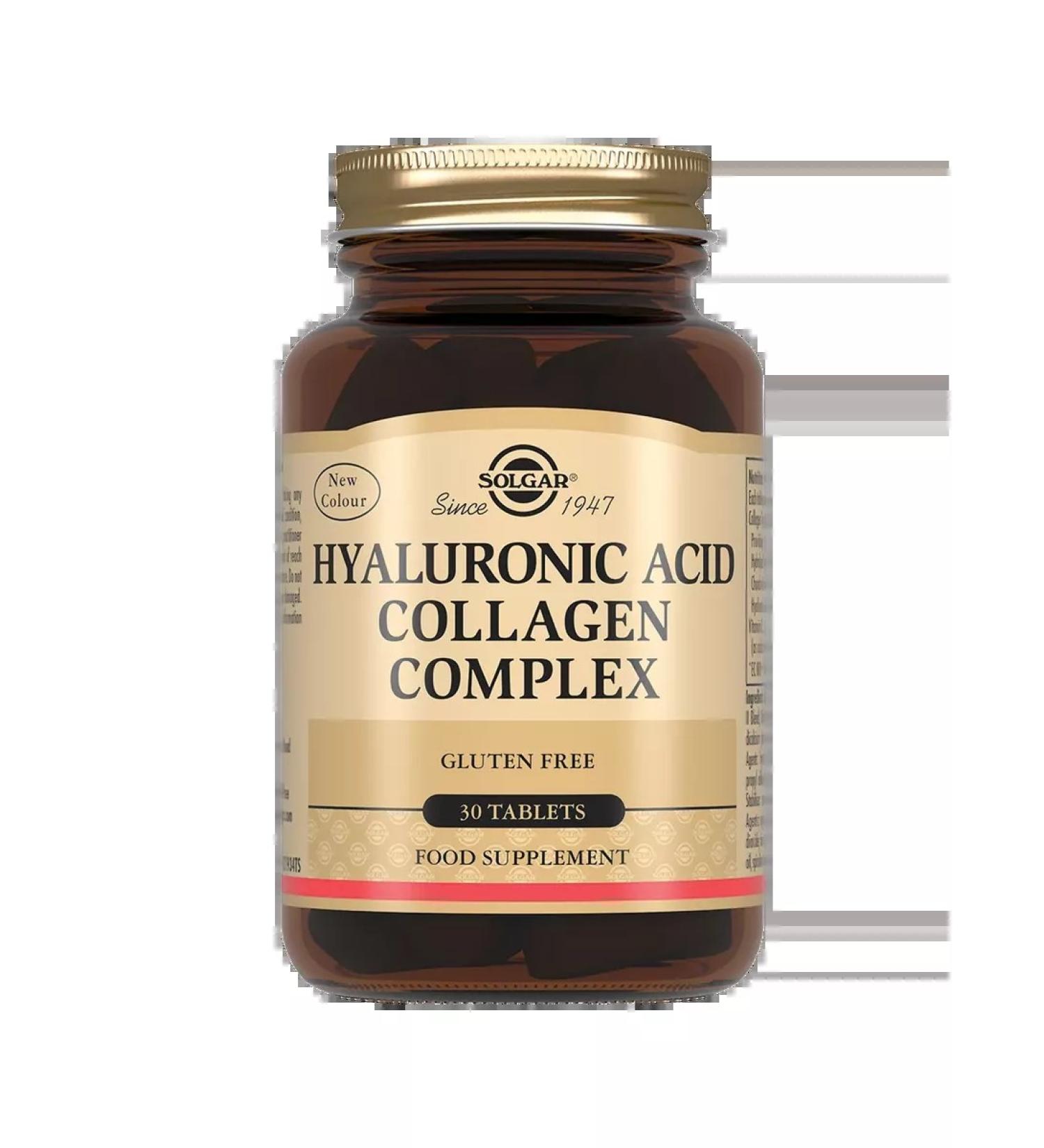 SOLGAR Collagen and hyaluronic acid complex 30pcs - Buy Online on GoSupps.com