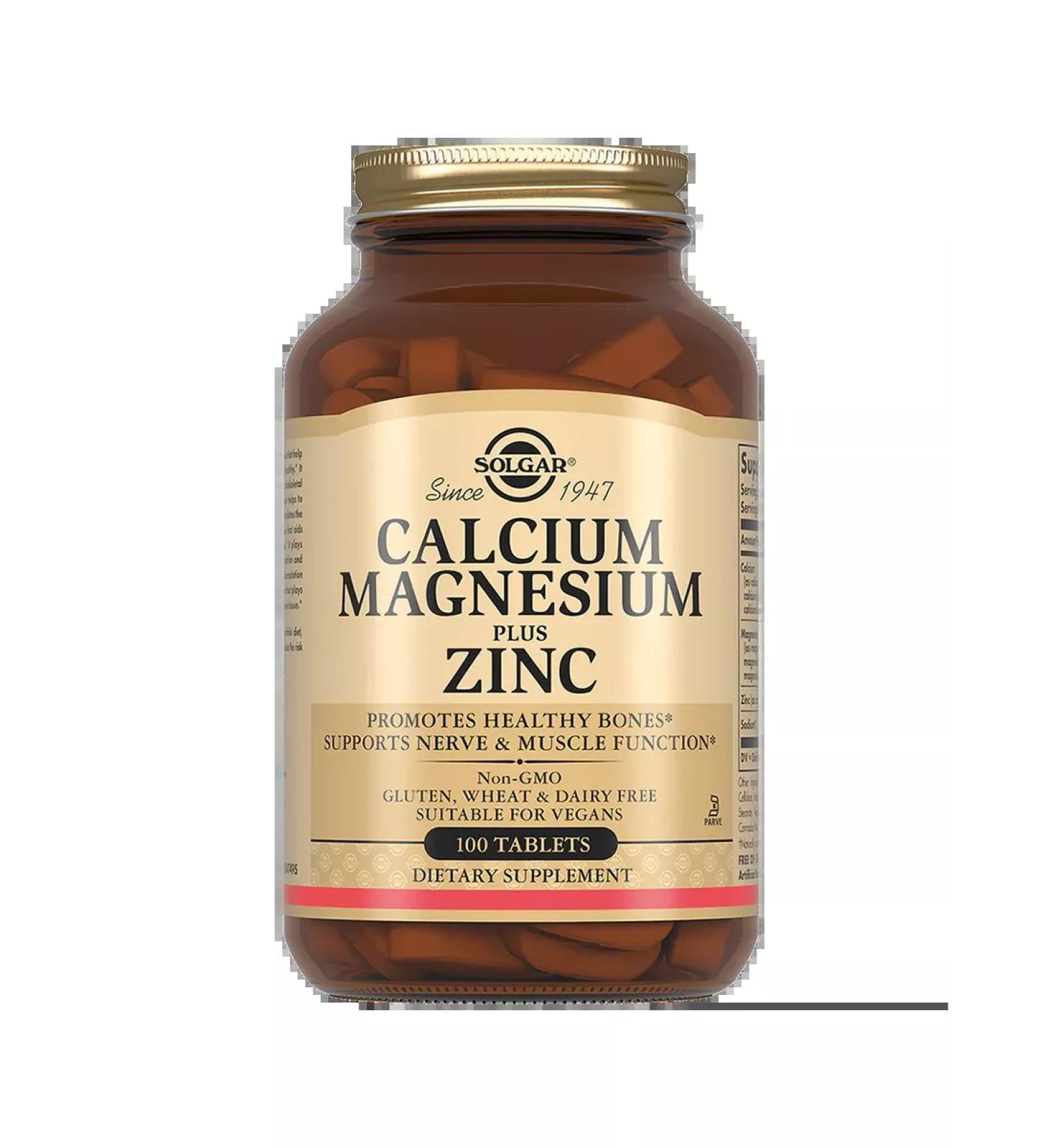 SOLGAR Calcium-Magniy-Zink 100pcs - Buy Online on GoSupps.com
