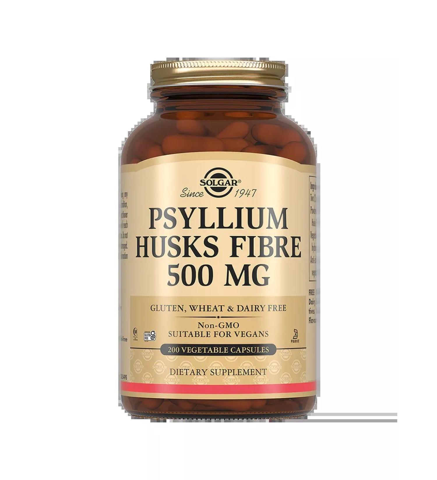 SOLGAR Psllium dietary fiber 500 mg 200 pcs - Buy Online on GoSupps.com