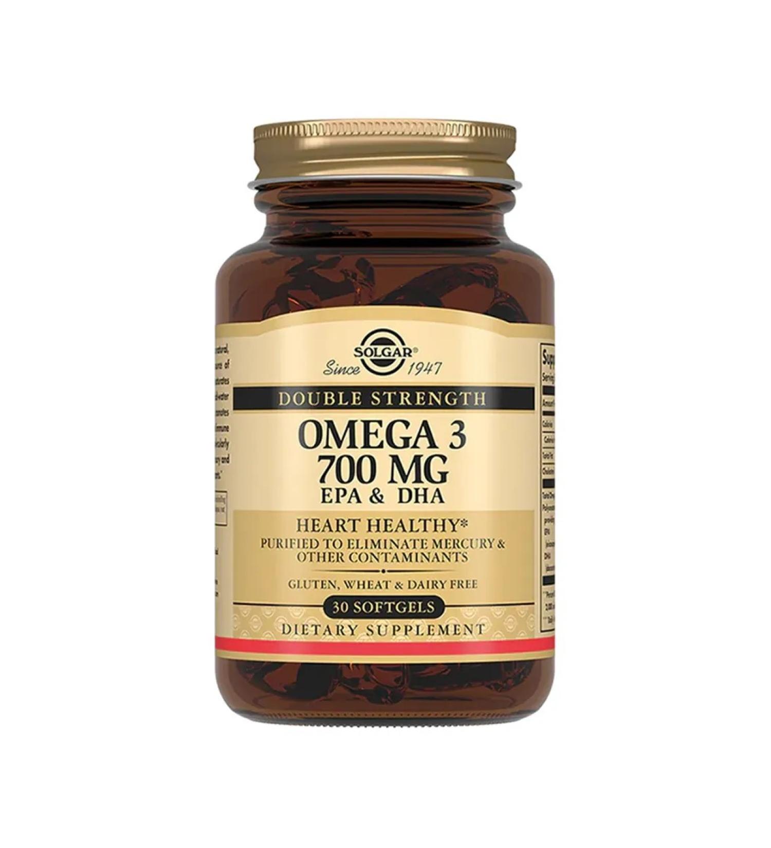 SOLGAR Double Omega-3 700mg EPK and DGK 30 pcs - Buy Online on GoSupps.com