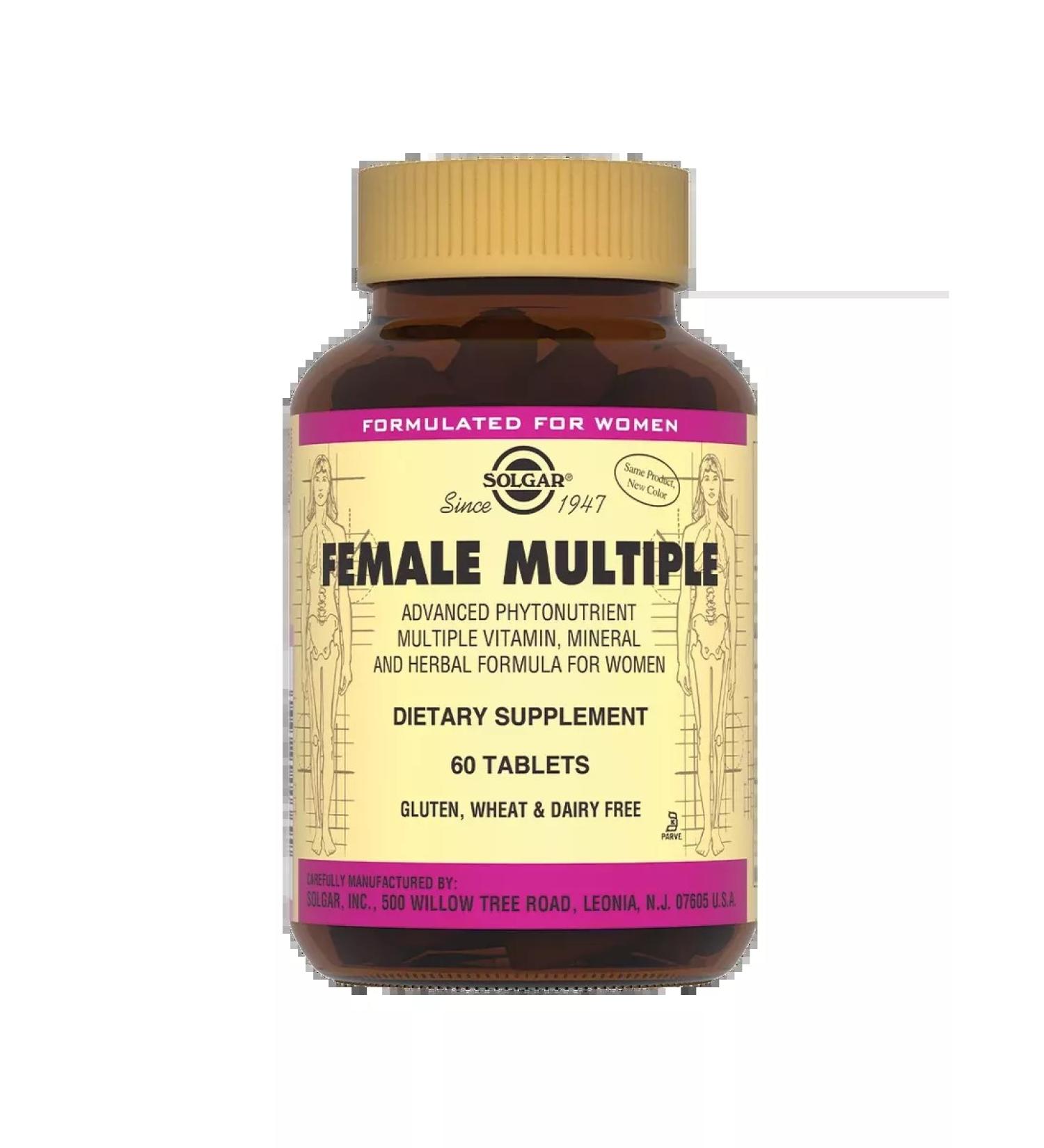 SOLGAR Multivitamin and mineral complex for women 60pcs - Buy Online on GoSupps.com