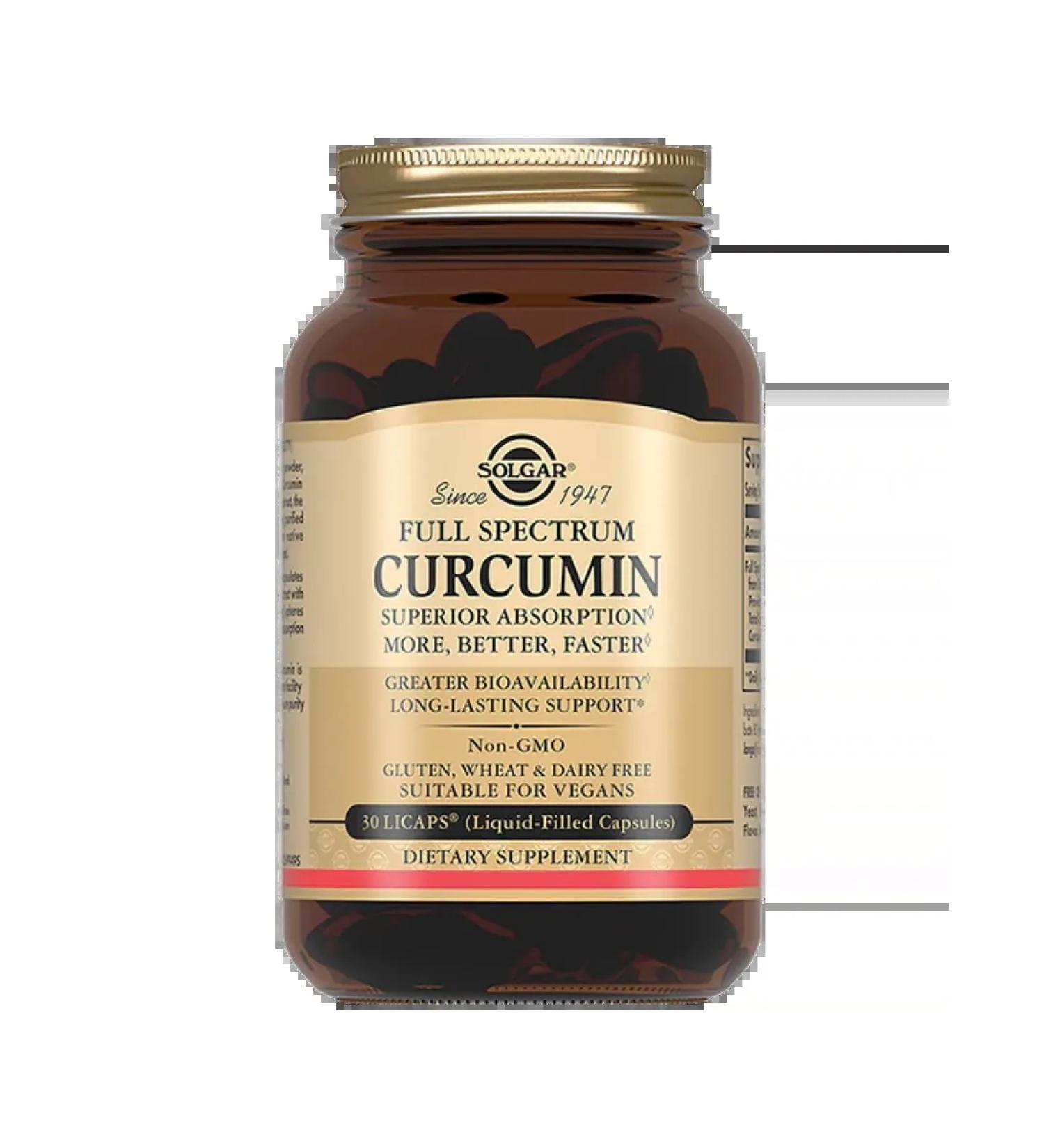 SOLGAR Kurkumin 30 pcs - Buy Online on GoSupps.com