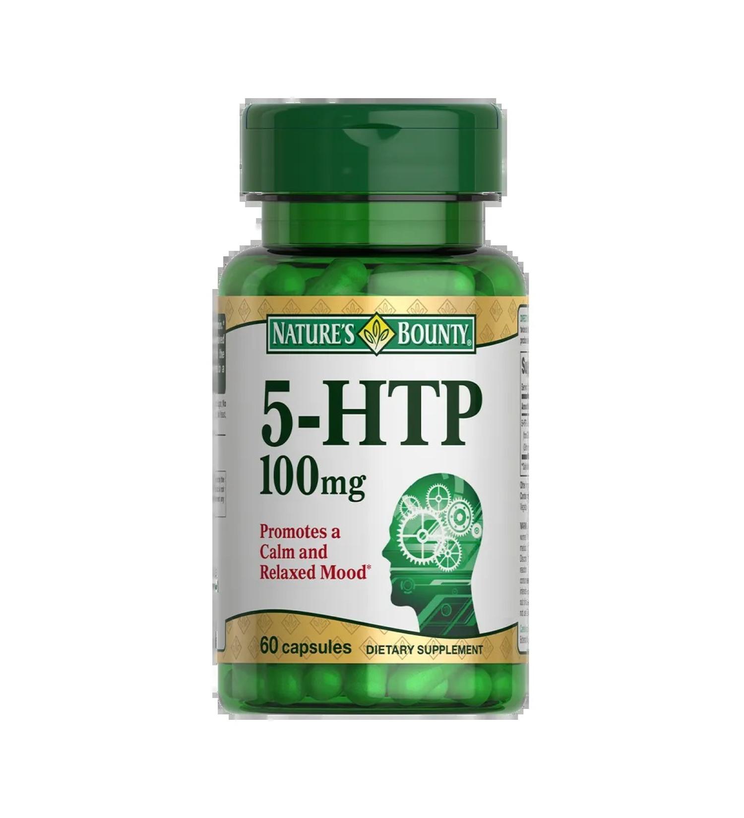 Nature's Bounty 5-hydroxitriptophan 100 mg 60 pcs - Buy Online on GoSupps.com