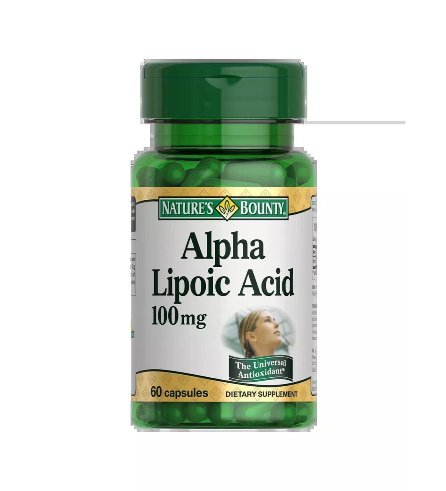 Nature's Bounty Alpha-lipoic acid 100 mg 60 pcs - Buy Online on GoSupps.com