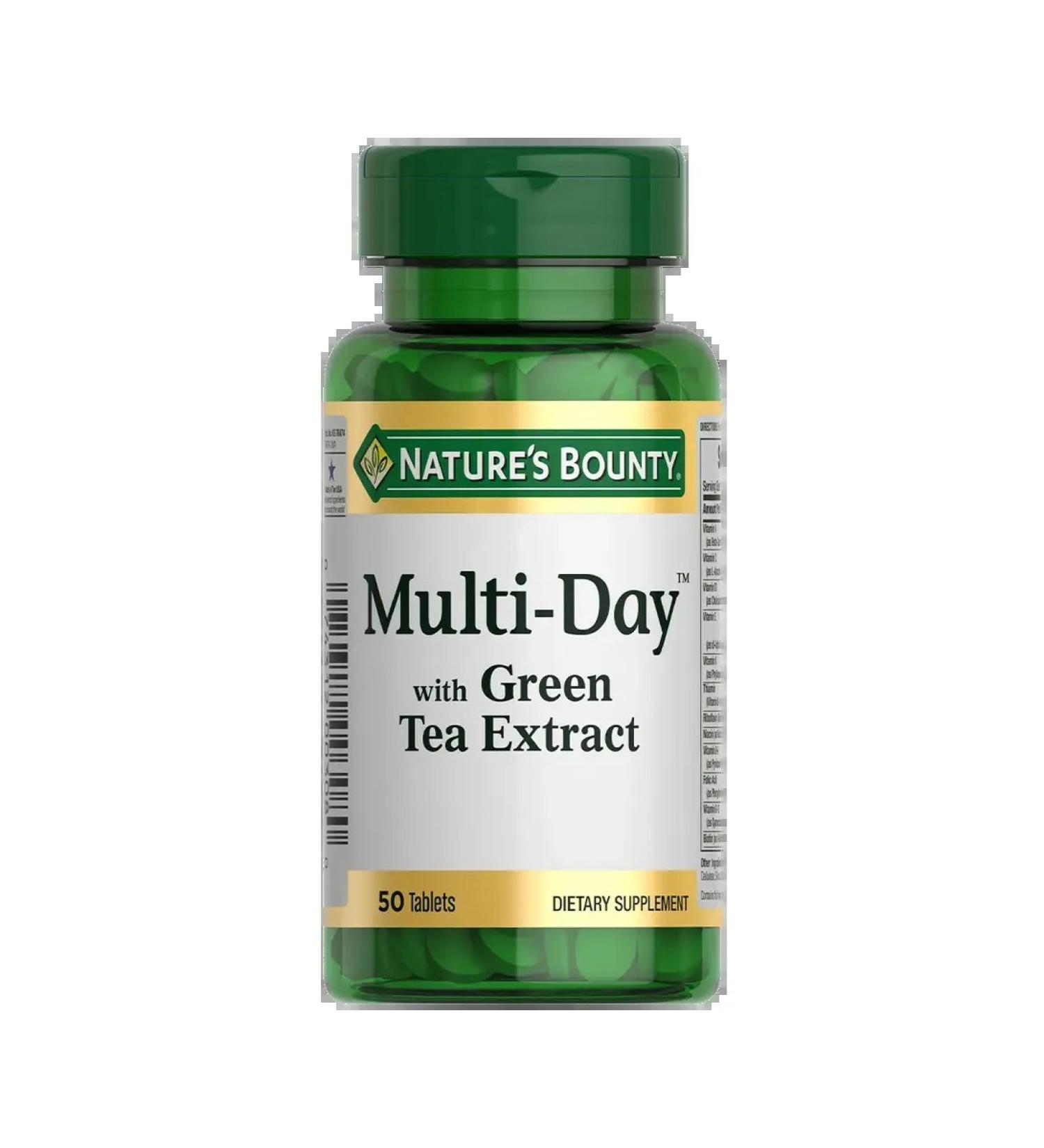 Nature's Bounty Multidei with green tea extract 50 pcs - Buy Online on GoSupps.com