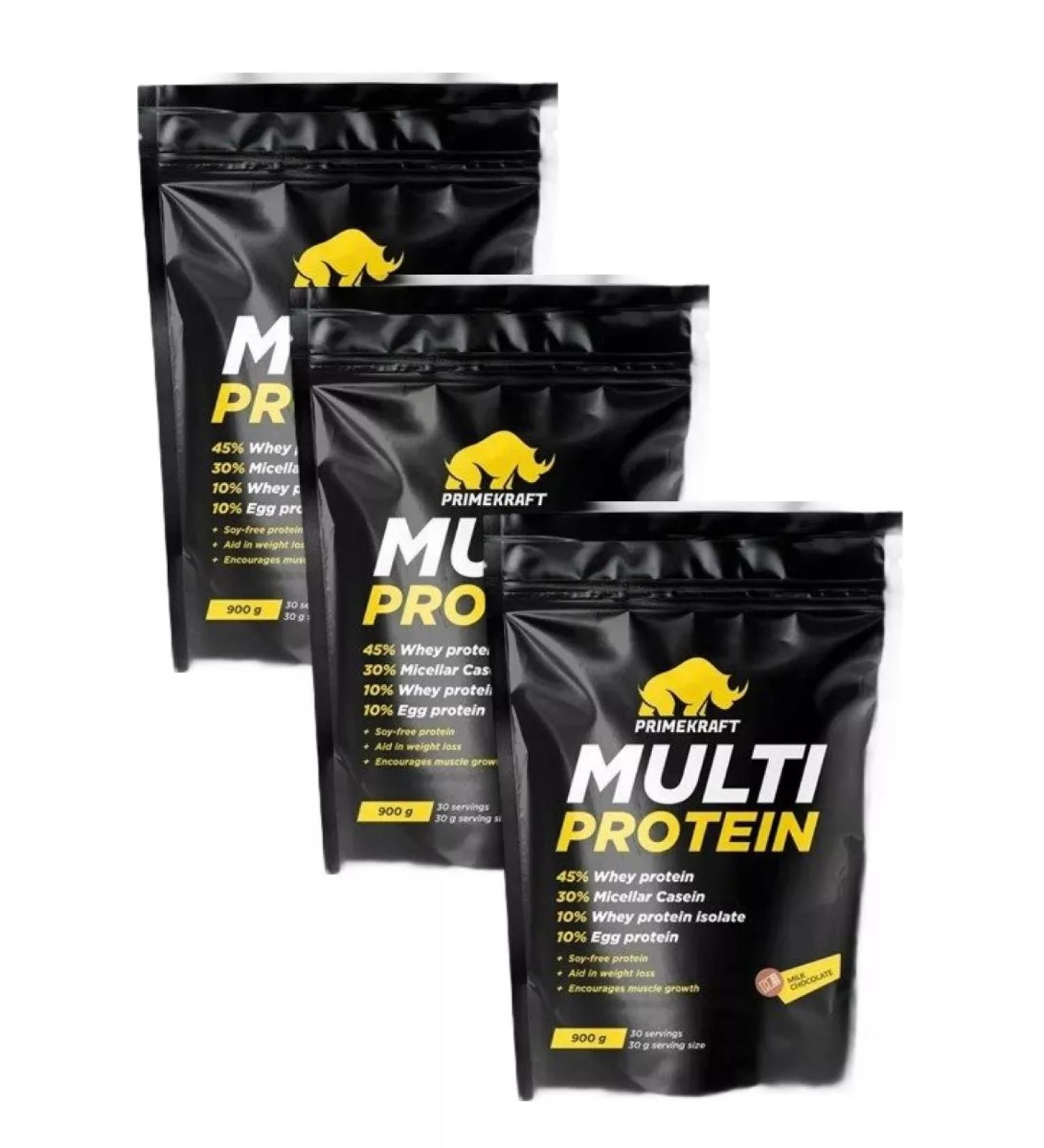 Prime Kraft Cocktail protein Multi Milk chocolate 900g 3pcs